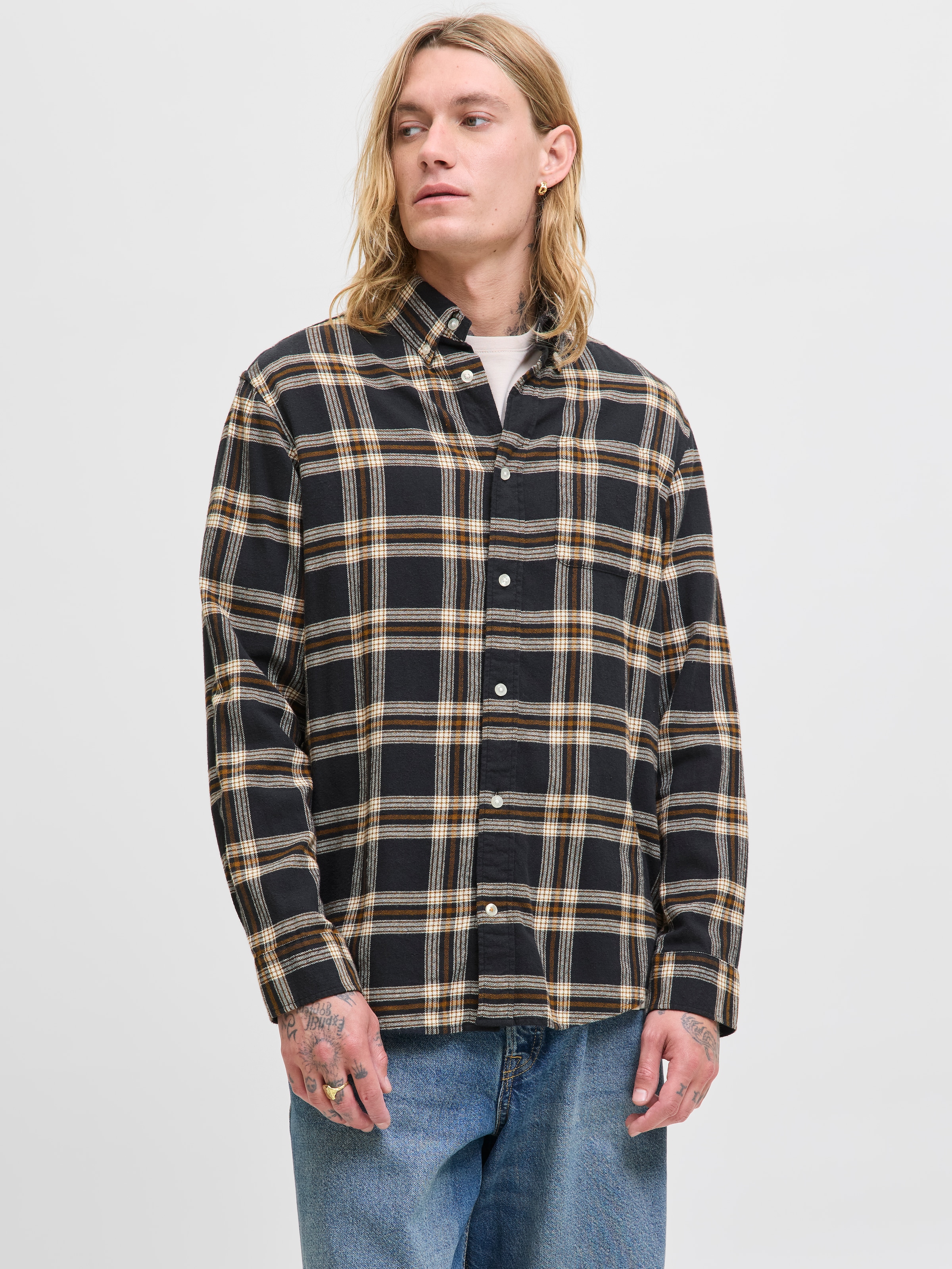 Jack & Jones Chemise à manches longues »JJECLASSIC FLANNEL CHECK SHIRT LS SN«