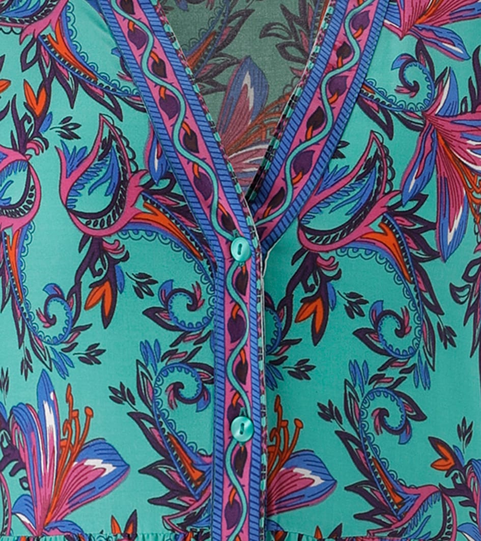 Aniston SELECTED Maxi robe in fantasievoller Ranken- und Blütendruck - NEUE KOLLEKTION