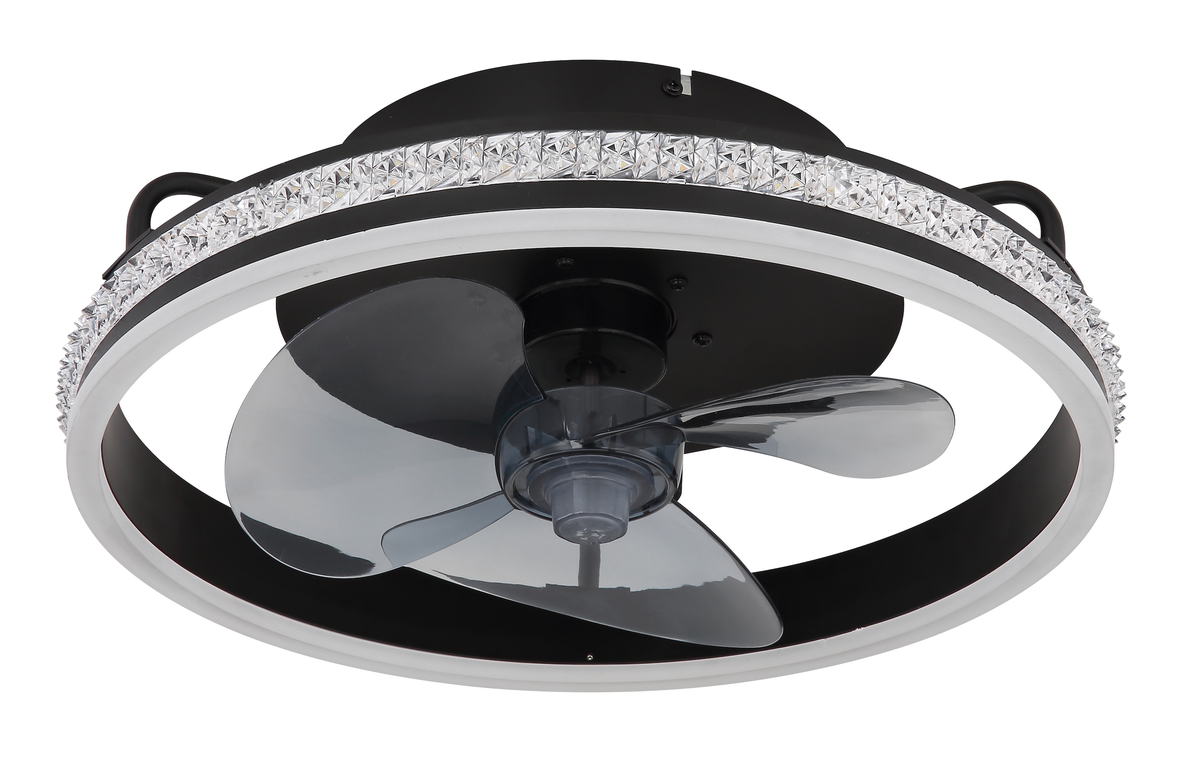 GLOBO LIGHTING Plafonnier »CATALEYA« Module LED 1 cuis blanc chaud - blanc froid Ventilateur de plafond, lampe de plafond, ventilateur moderne