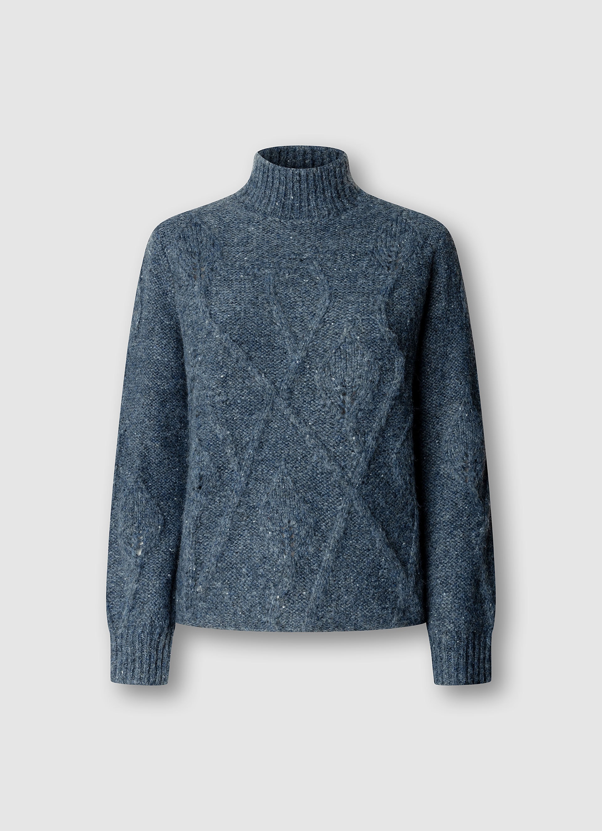 Pepe Jeans Pull à col montant »AGATA« en tricot structuré
