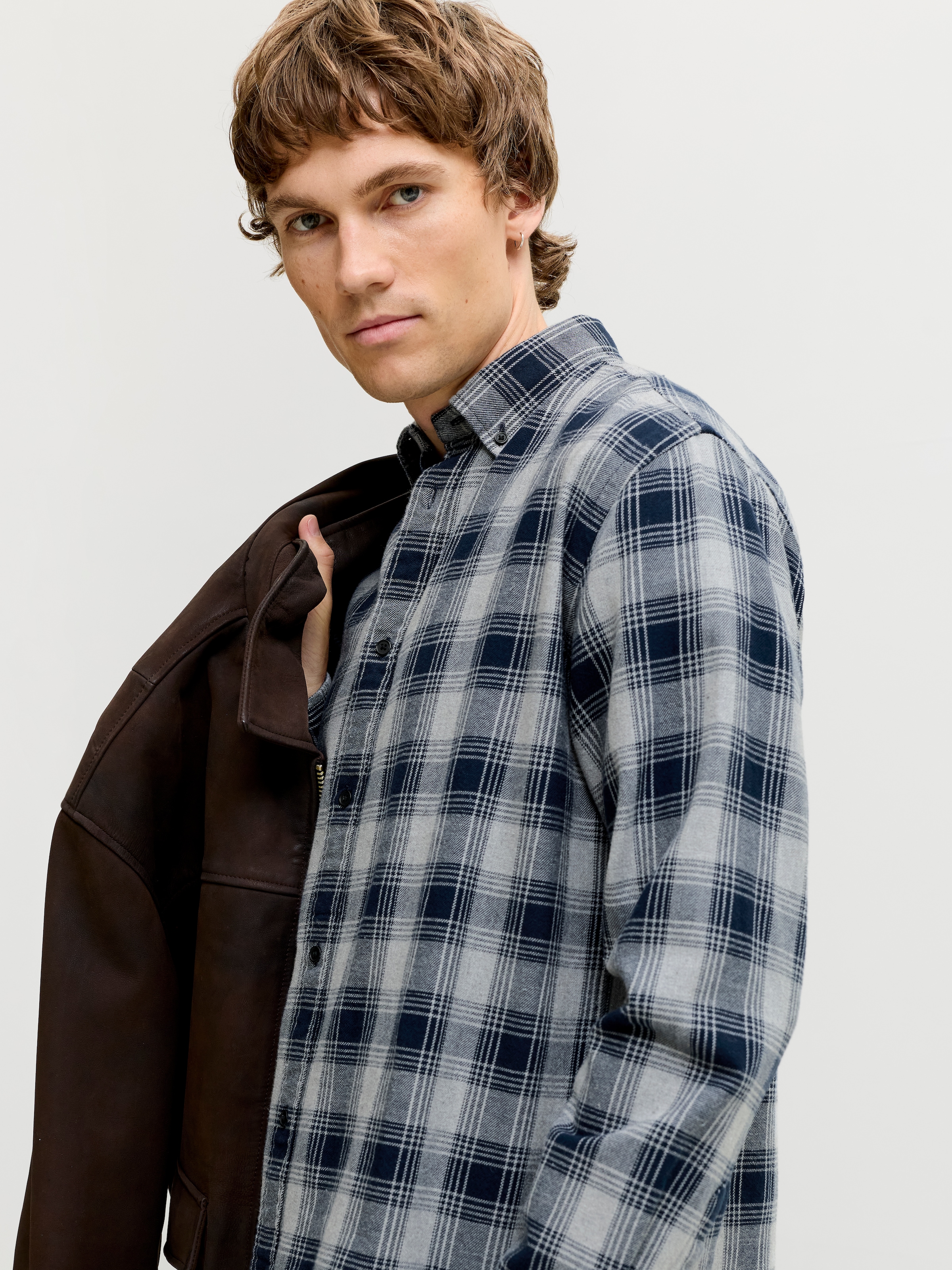 Jack & Jones Langarmhemd »JPRBLUHARVEY CHECK L/S SHIRT SN« Baumwolle, normal geschnitten