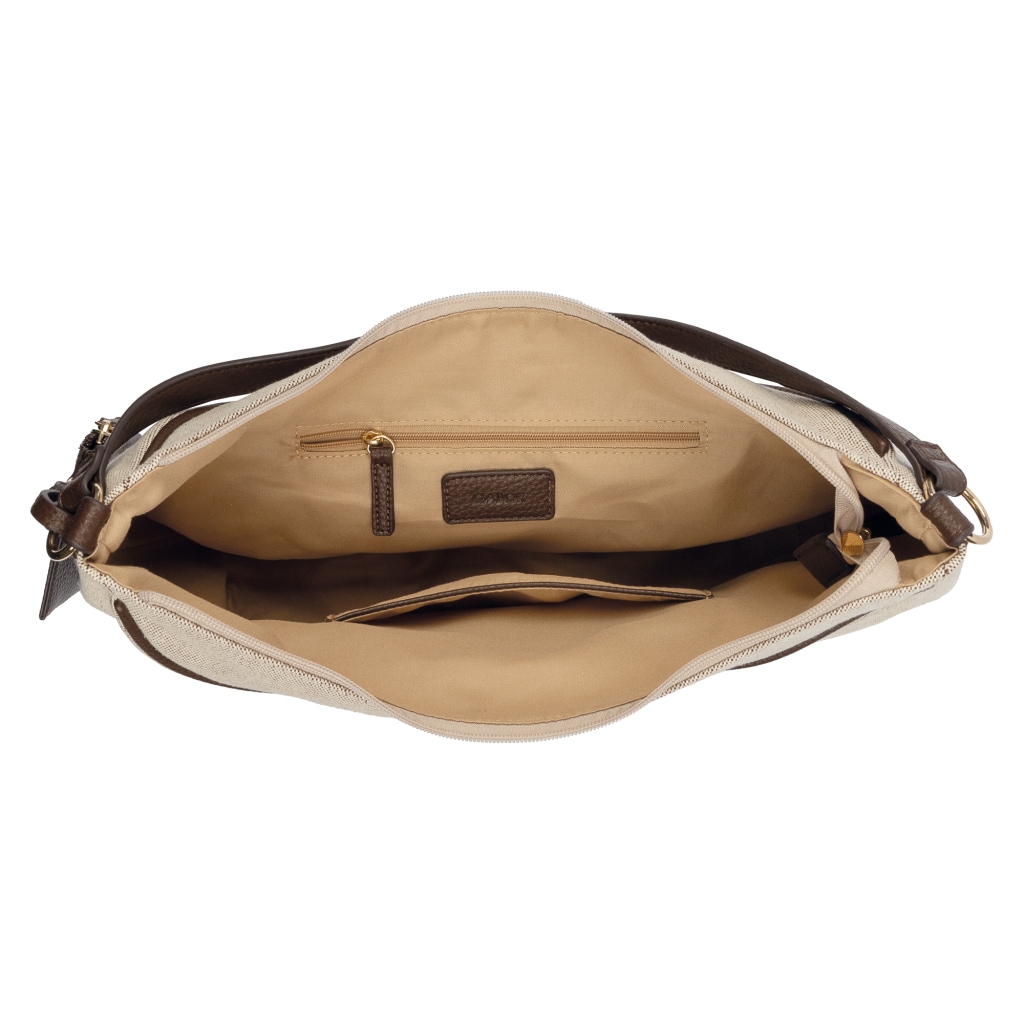 Gabor Hobo »Sibylla« en toile canvas avec imitation cuir noble, détails métalliques brillants et sangle