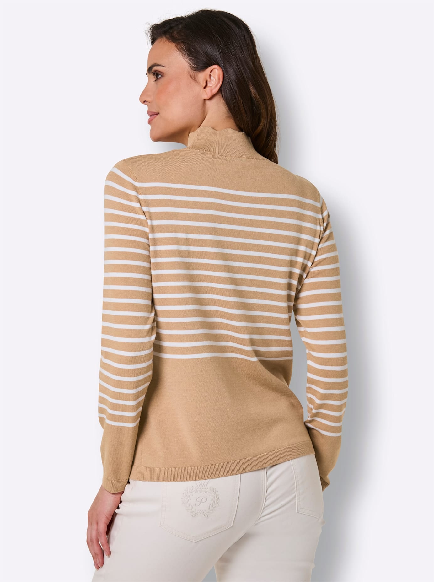 CREATION L PREMIUM Pull à rayures »Lyocell-Mix-Pullover«