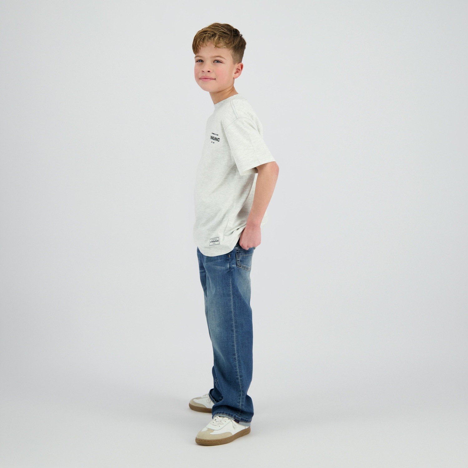 Vingino T-shirt avec imprimé logo, pour garçons