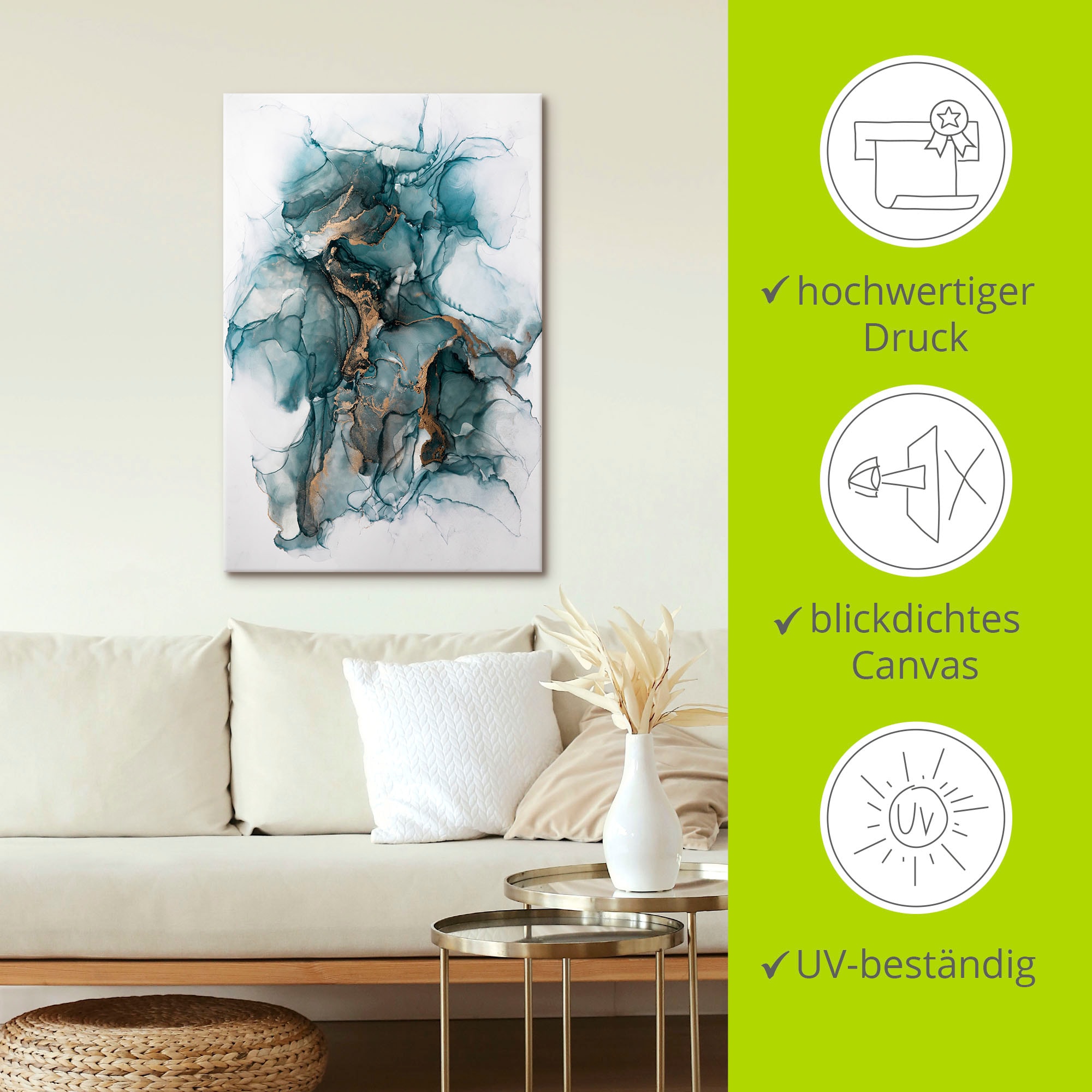 Artland Tableau sur toile »Samurai« 1 cuis tlg. auf Holzrahmen gespannt