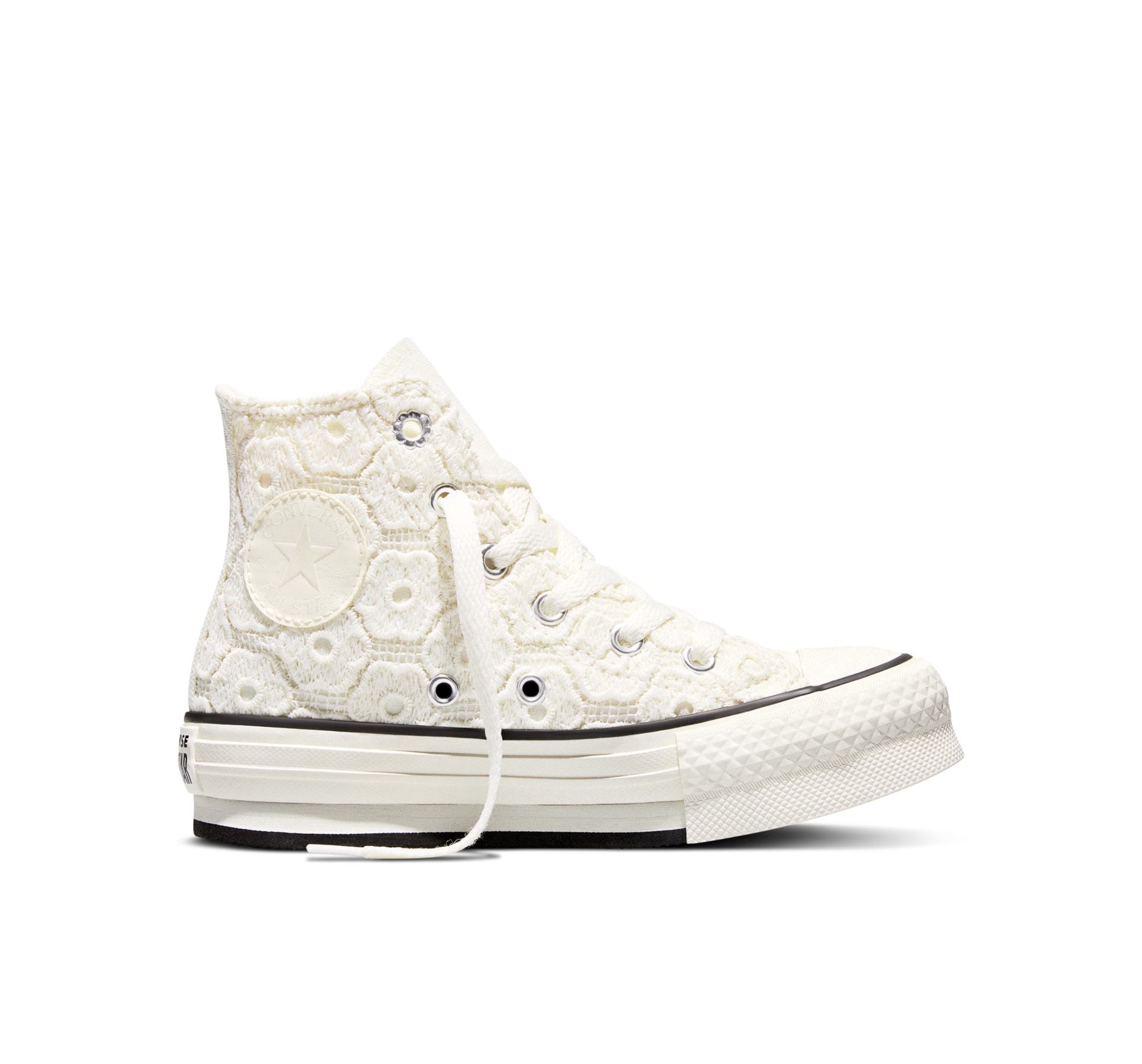 Converse Sneakers »CHUCK TAYLOR ALL STAR EVA LIFT PLATFORM FLORAL CROCHET«  pour activités sportives, avec semelle extérieure légèrement profilée