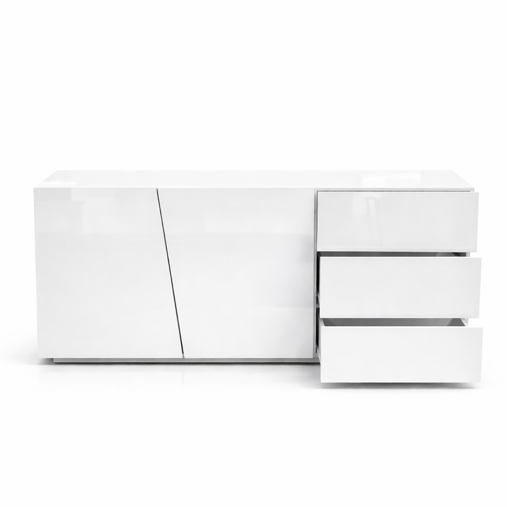GOODproduct Kommode »San Remo, Kombikommode, Sideboard, mit viel Stauraum, Hochglanz« Moderne Kommode, UV-lackiert, grifflos, push-to-open-Funktion, B=180cm