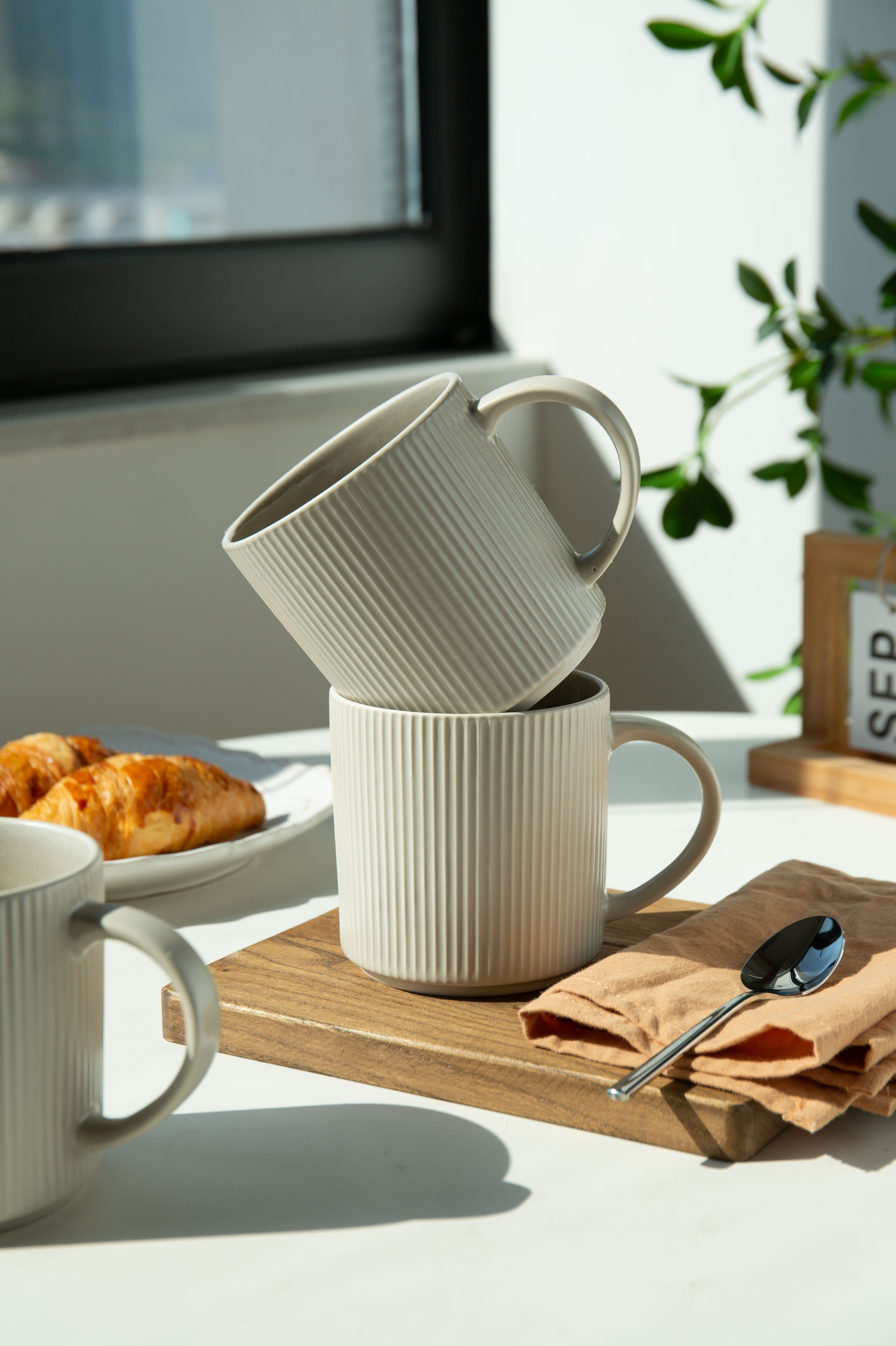 GOODproduct Becher »Kaffeebecher Ylvii, 6er Set« spülmaschinenfest und mikrowellengeeignet, 460 ml