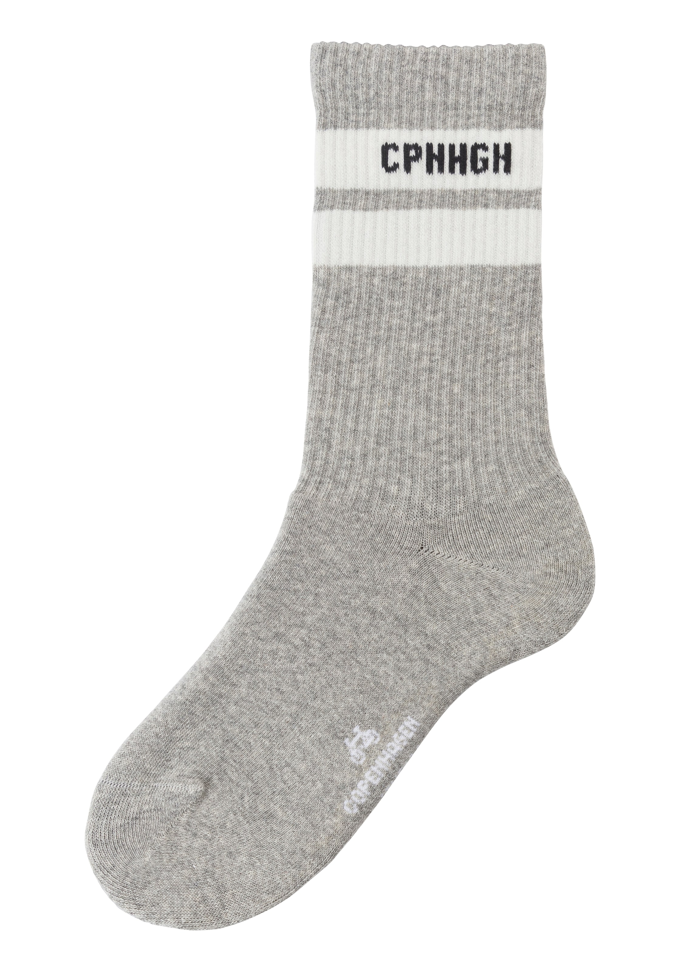 Copenhagen Studios Chaussettes de tennis Packung, 3 Couple tlg. mit Streifendesign und Vollfrottee