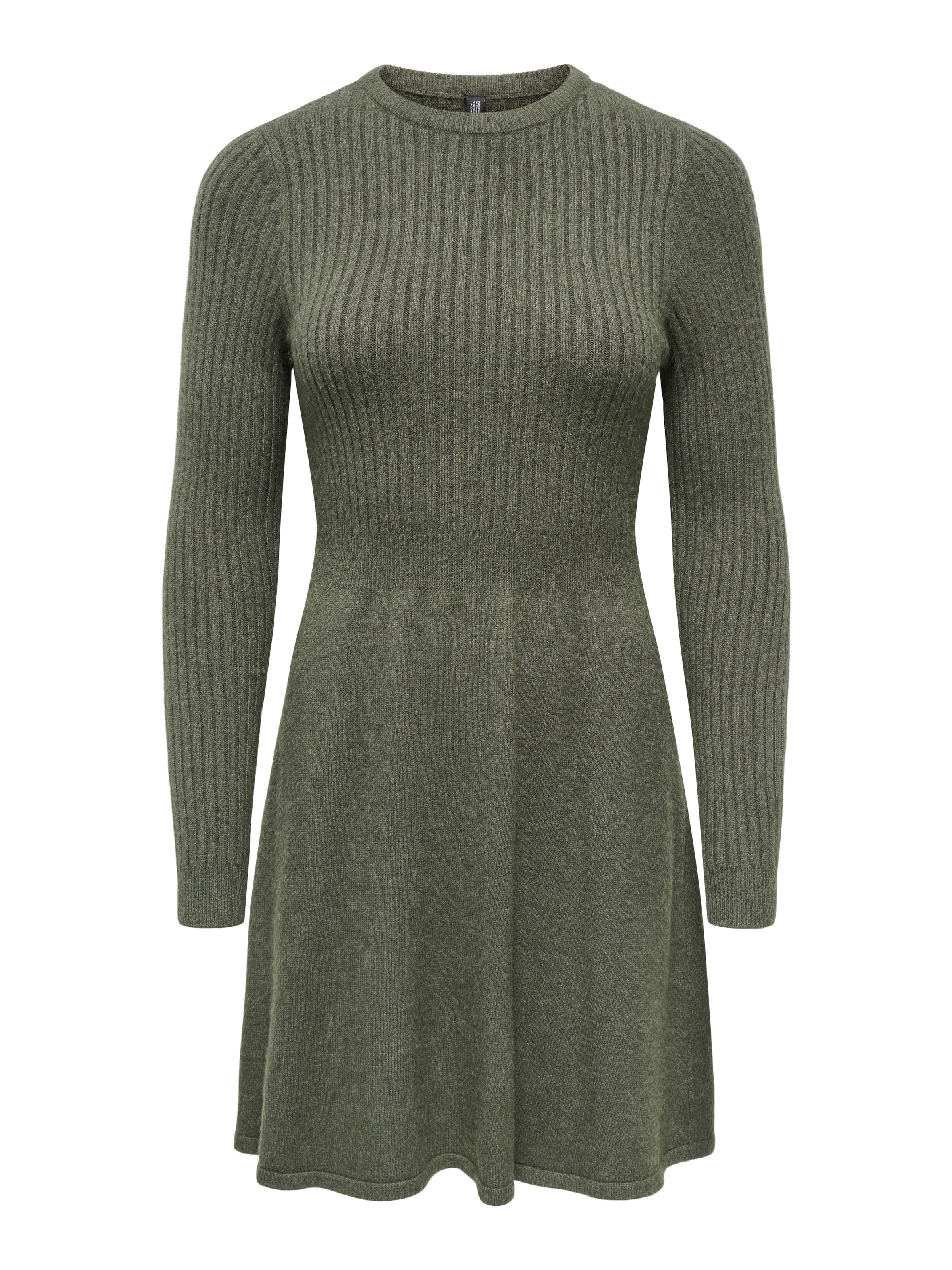 ONLY Robe en tricot »ONLFIA LS FIT FLARE ONEC DRESS CS KNT« Mélange de viscose, coupe normale