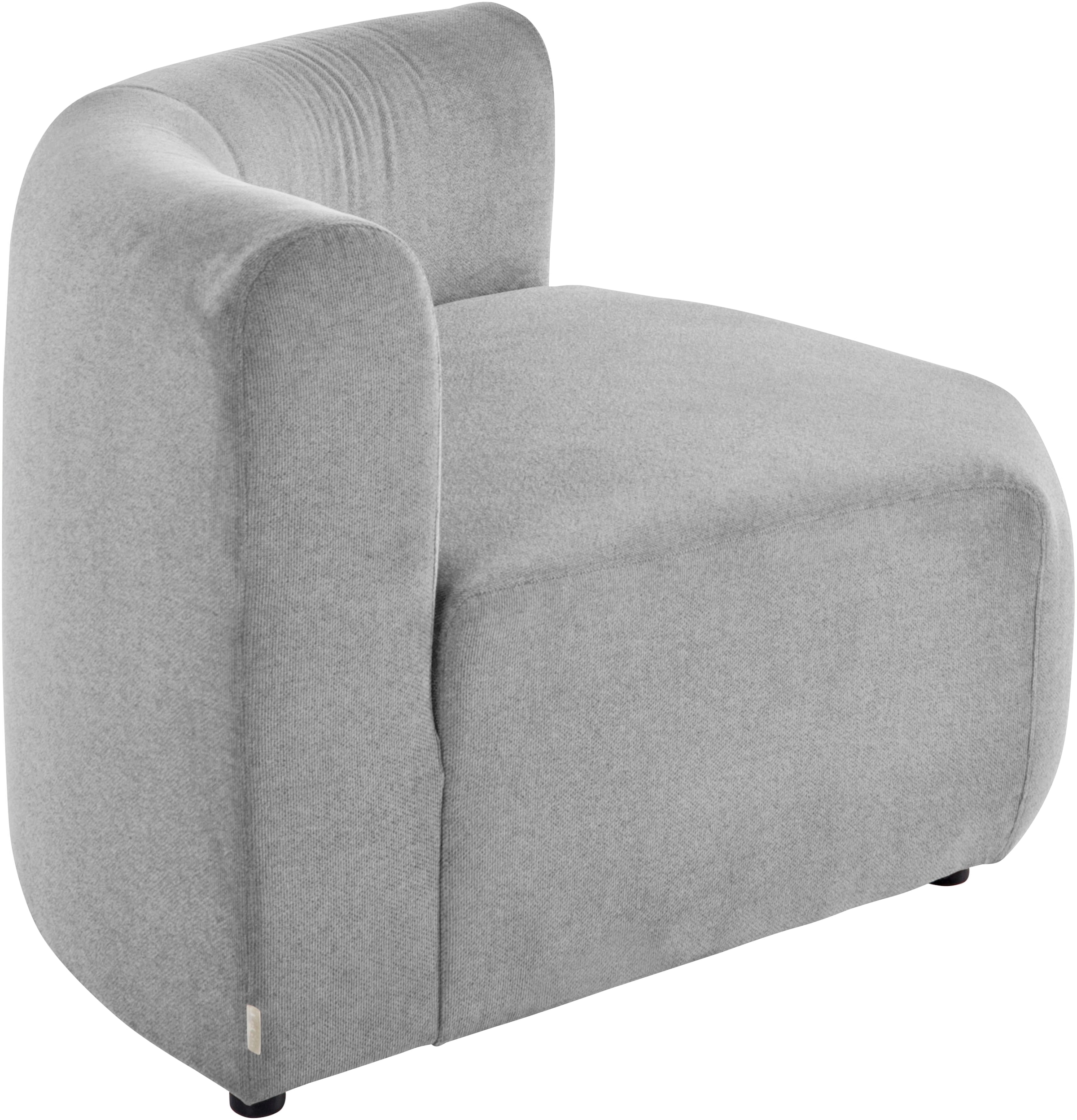 LeGer Home by Lena Gercke Sofa-Eckelement »LYZA mit gerundeter Rückenlehne, Masse B/T/H: 122/104/74 cm« als Modul oder separat verwendbar, für individuelle Zusammenstellung