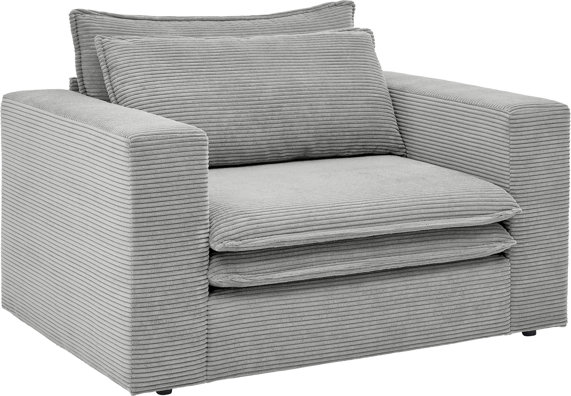 Home affaire Loveseat »PIAGGE« Hochwertiger Cord, trendiger Loveseat
