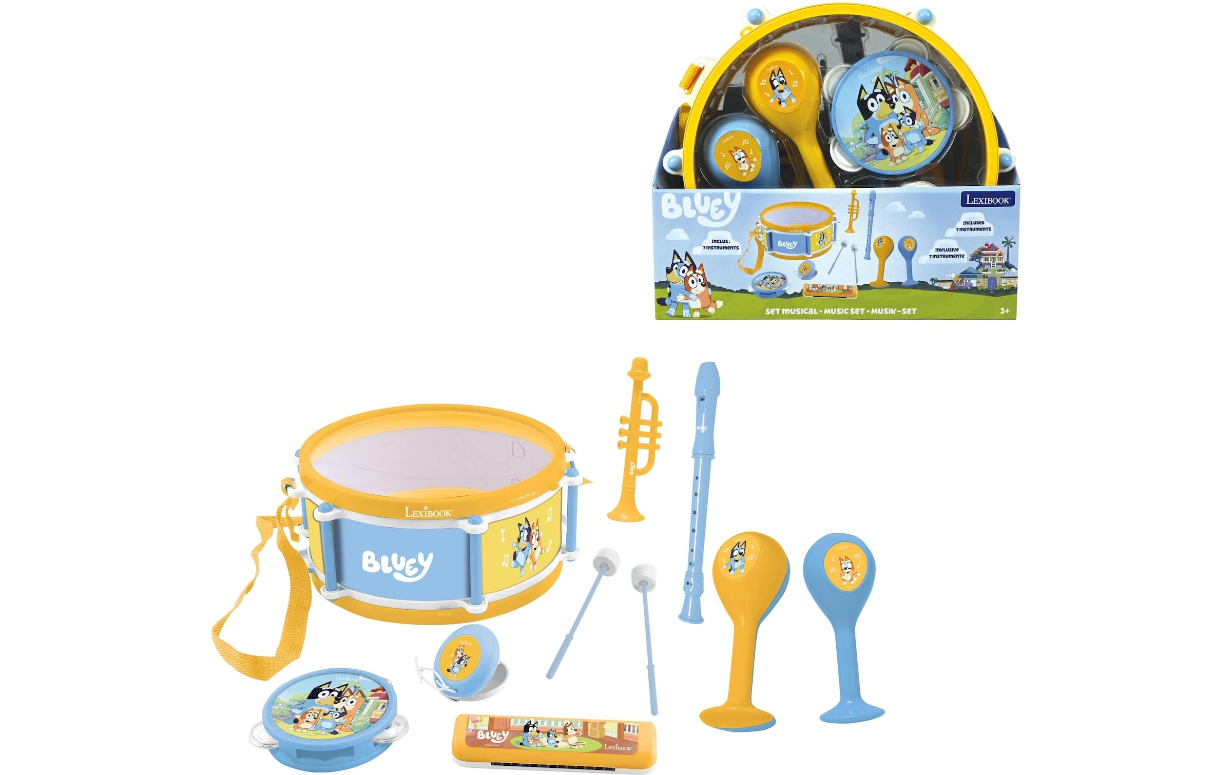 Lexibook® Jouet instrument de musique »Musikset Bluey 7-teilig«