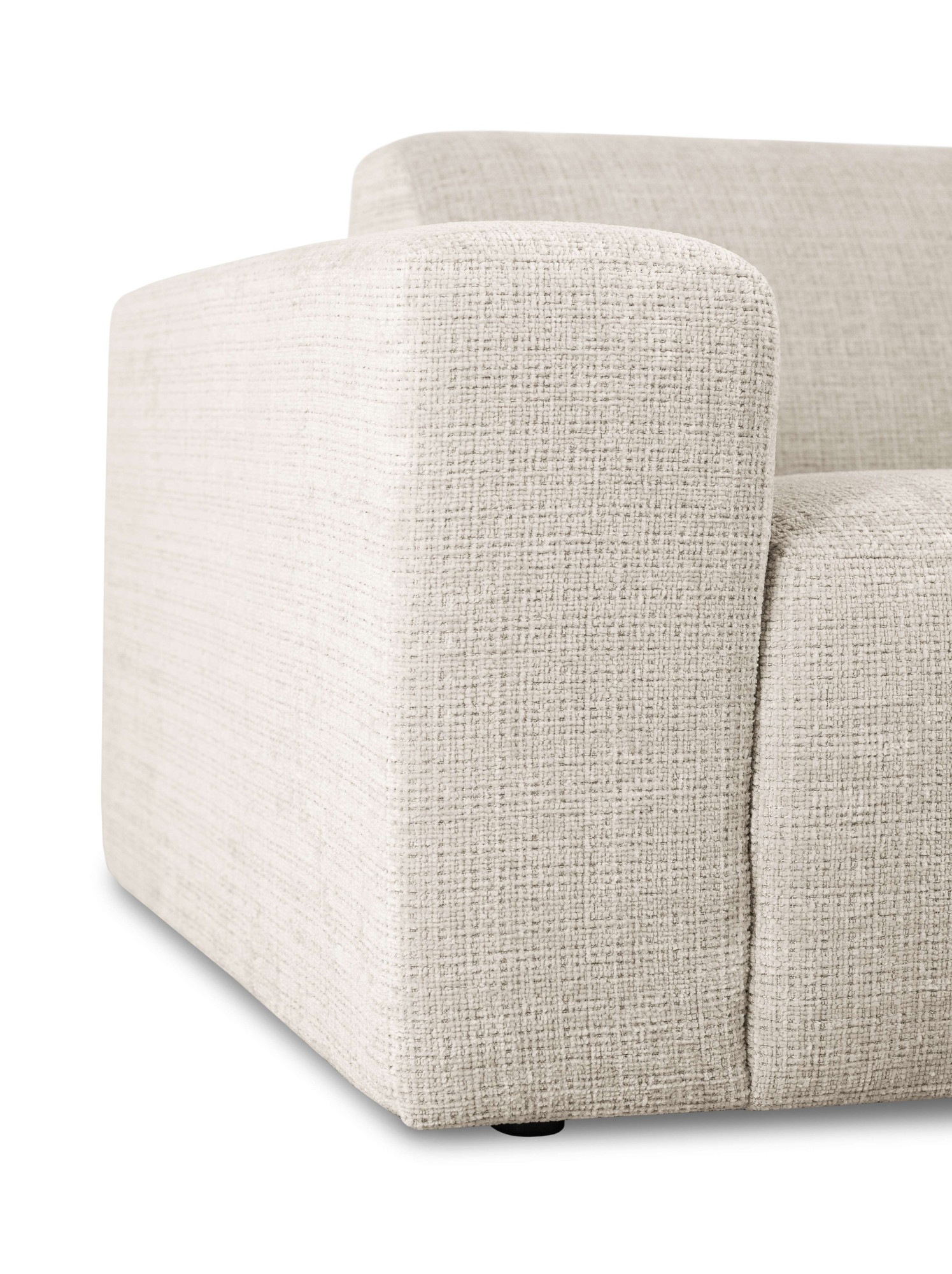 GOODproduct 3-places »Koa, 228 cm, Modulsofa in Cord, Chenille, Struktur, Webstoff« Designsofa, weicher Lounge-Sitzkomfort, Welleunterfederung, bodentief