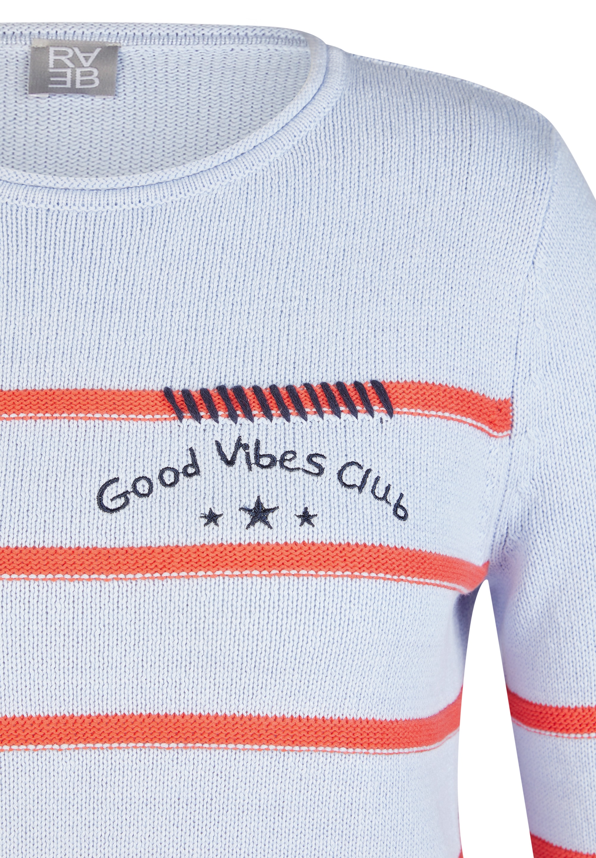 Rabe Pull en tricot mit Streifen Muster