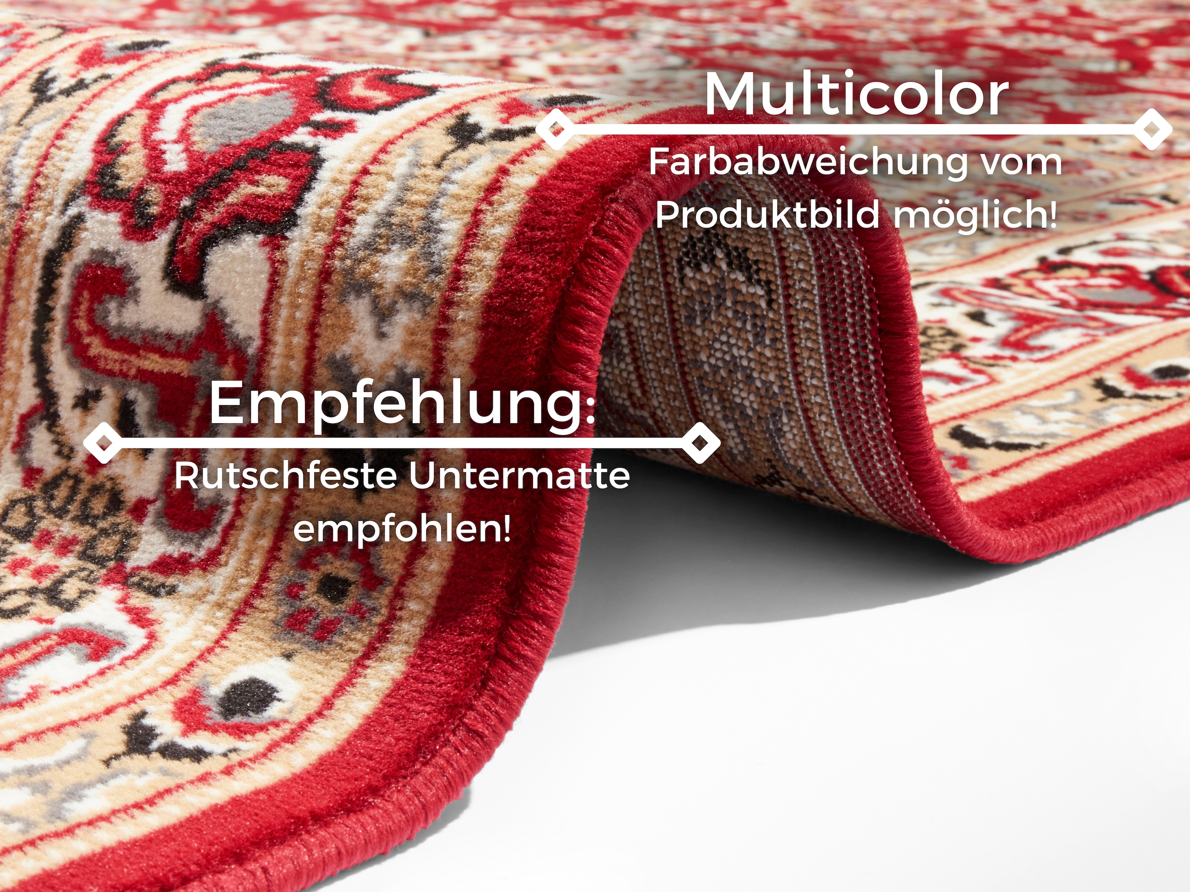 HANSE Home Tapis »Parun Täbriz« Rectangulaire 9 mm Höhe Kurzflor, Orient, Läufer, Vintage, Esszimmer, Wohnzimmer, Flur