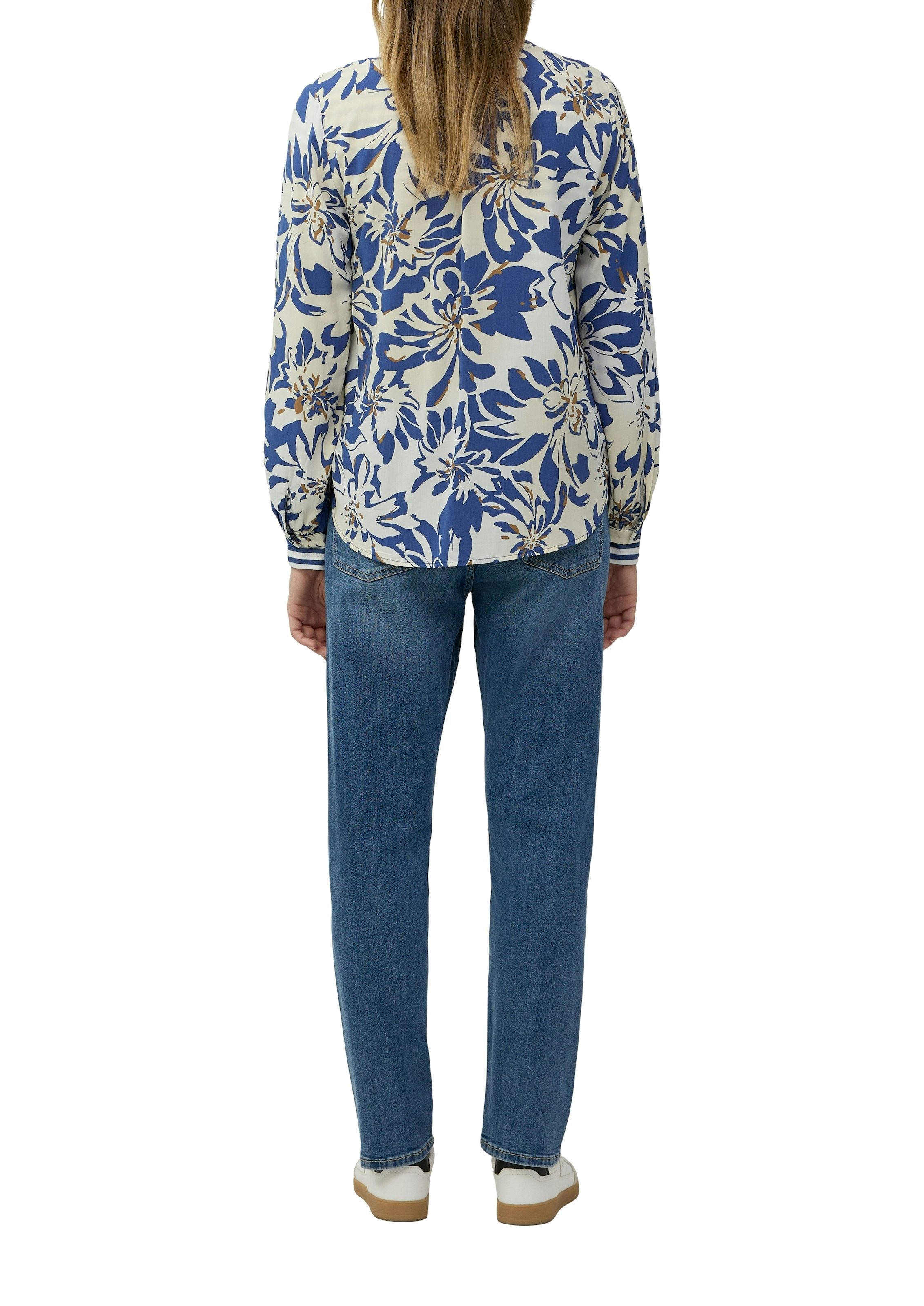 s.Oliver Klassische Bluse mit All-Over Print
