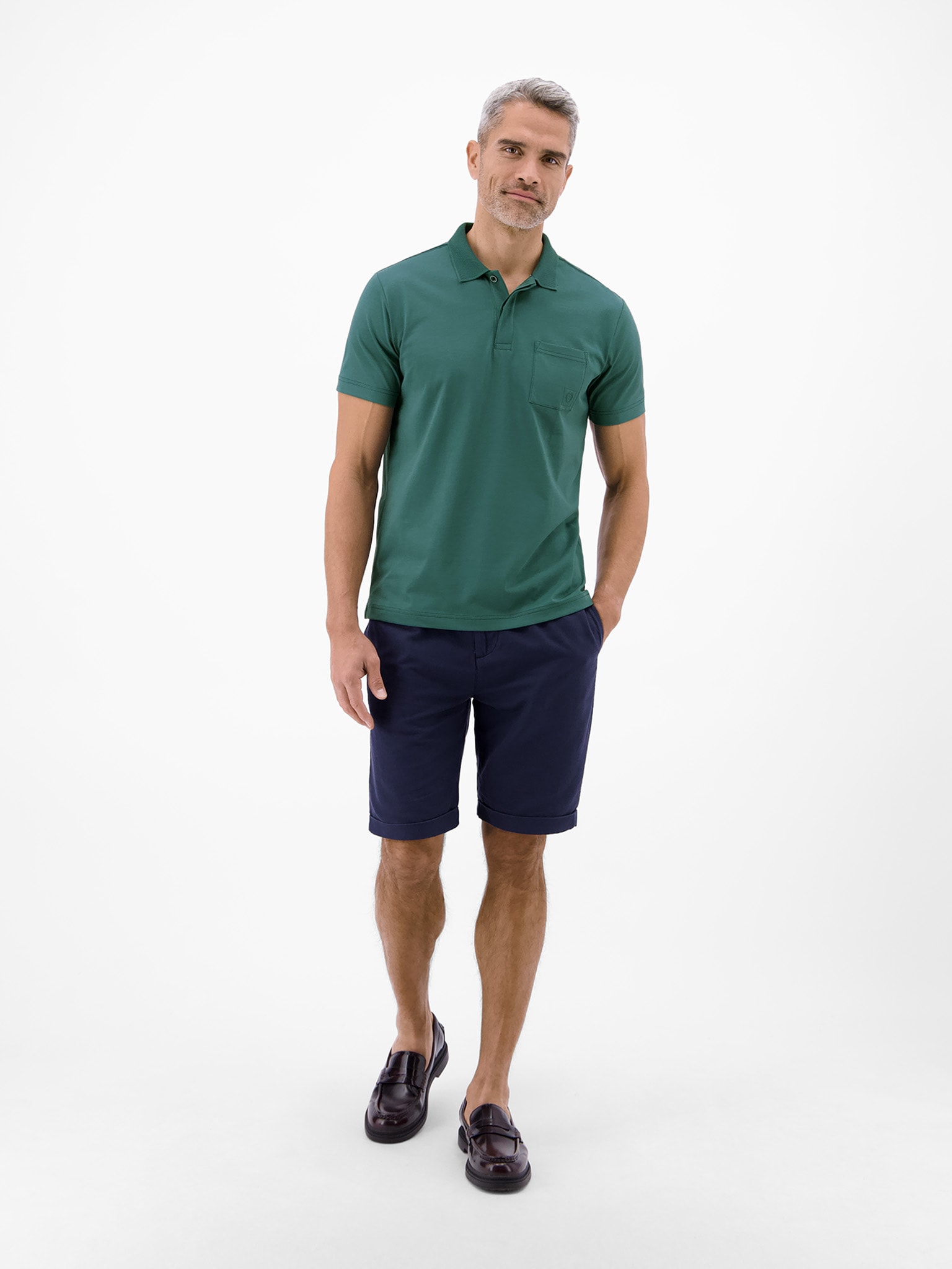 LERROS Poloshirt mit Logo Stickerei