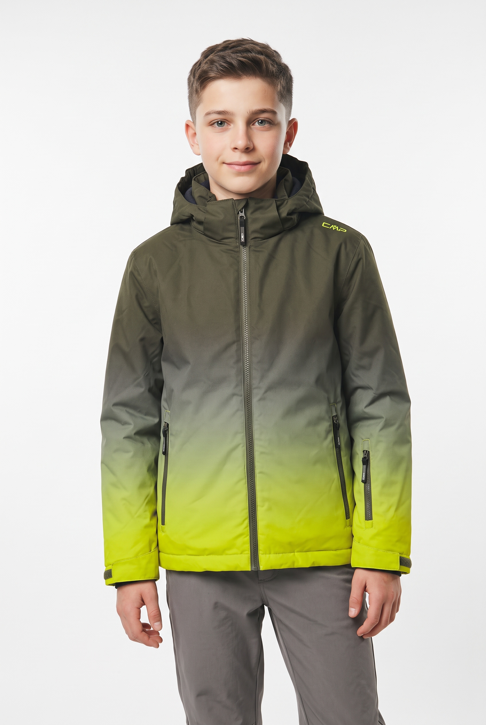 CMP Veste d'hiver »KID JACKET SNAPS HOOD« avec capuche Atmungsaktiv und wasserdicht, abnehmbare Kapuze, für Alpinski-Einsatz