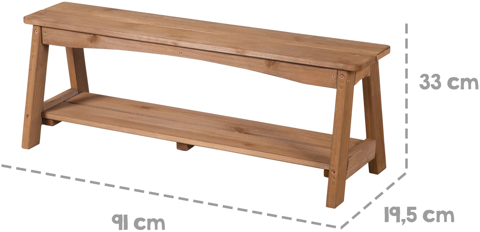 roba® Garten-Kindersitzgruppe »Outdoor+« Set, 3 Stk. tlg. Tisch und 2 Bänke mit Sitzauflage, Schirmset