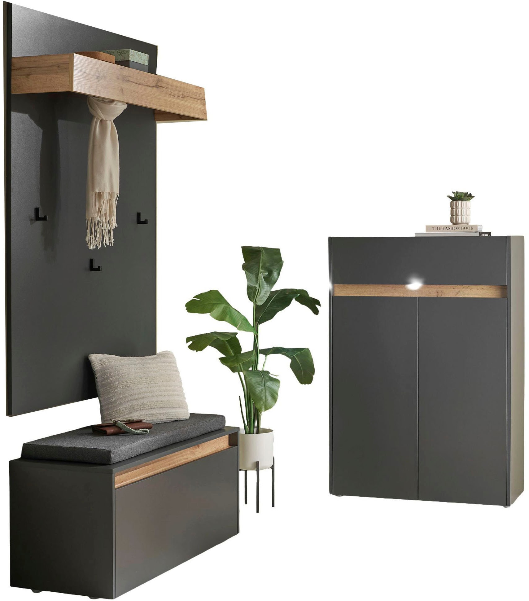 Home affaire Ensemble de vestiaires »City/Giron, moderne Garderobe, viel Stauraum, ca. 24 Schuhe« Set, 3 cuis tlg.