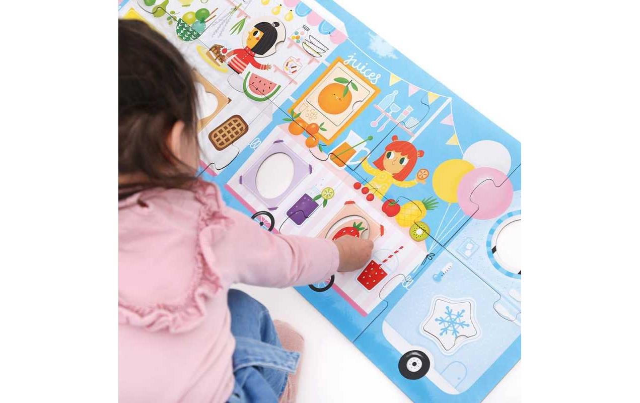   Puzzle »Banana Panda Make-A-Match Puzzle Food Truck XL Pappe 23 Teile« Multilingual