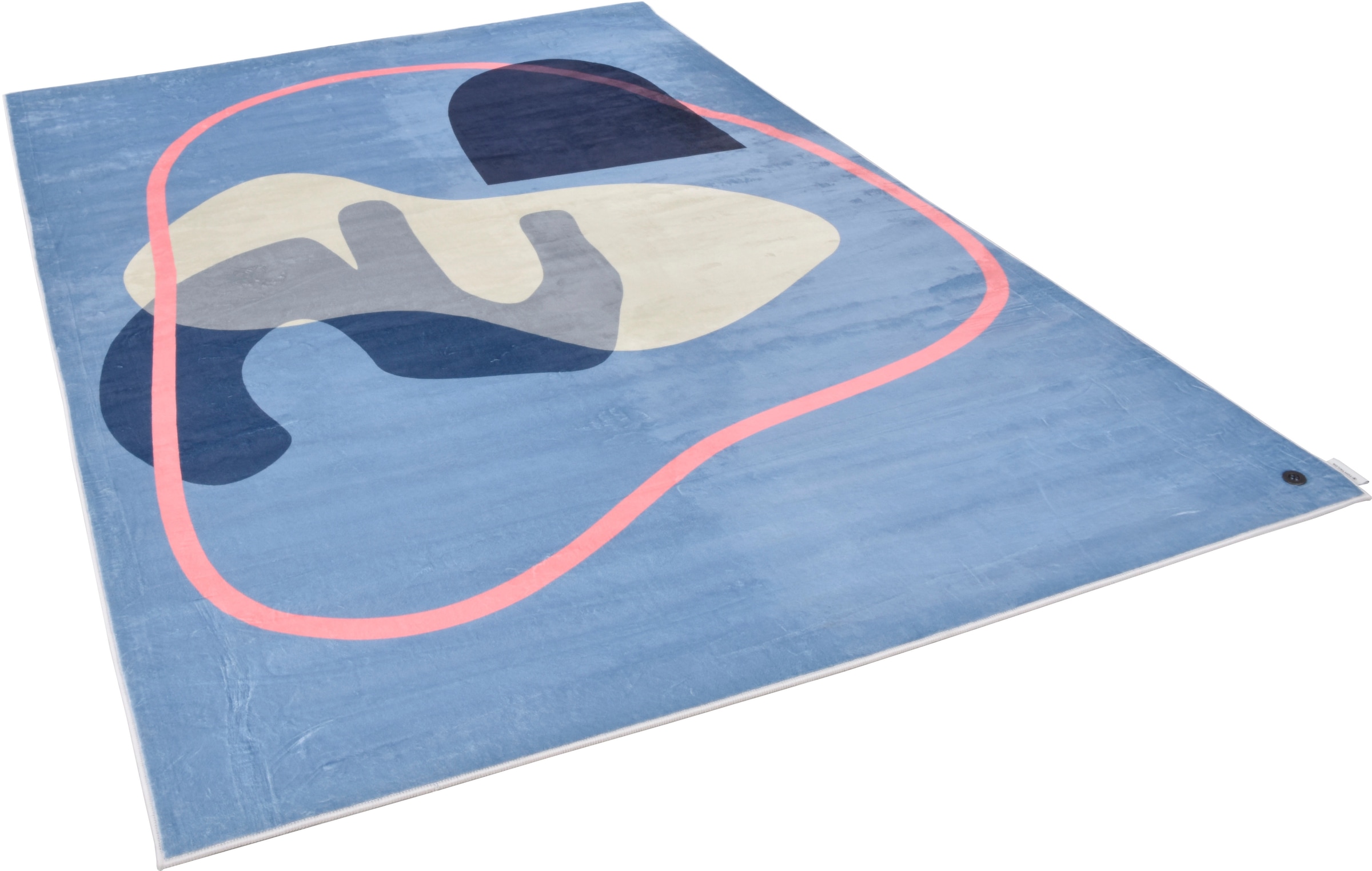 TOM TAILOR HOME Teppich »Shapes - FIVE« rechteckig 5 mm Höhe Kurzflor, bedruckt, modernes Design