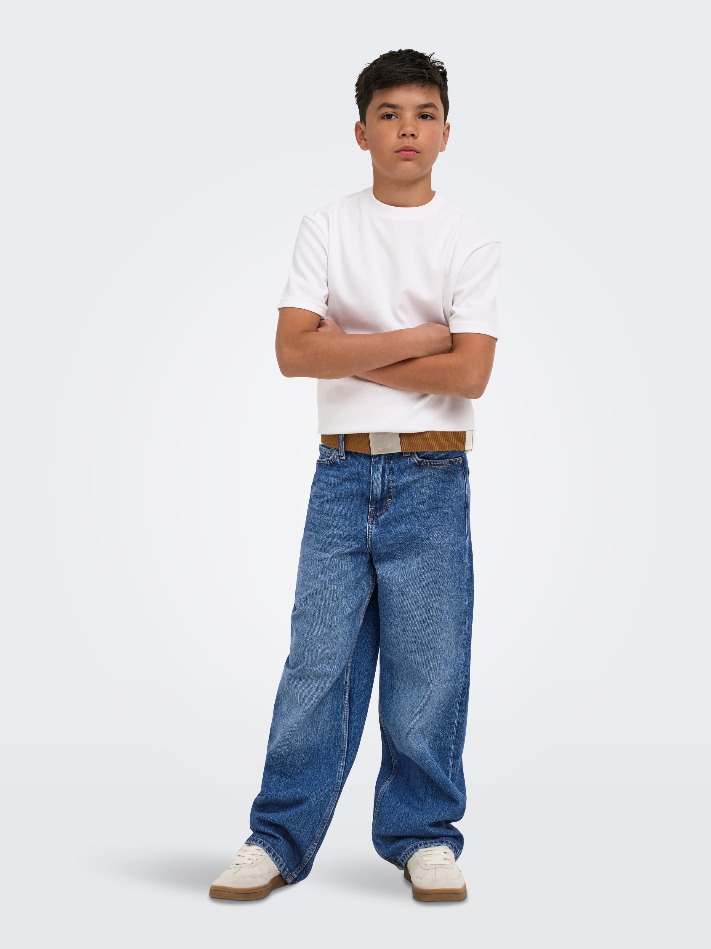 ONLY & SONS junior Weite Jeans »OSJREMI WIDE DB 8782 AZG DNM NOOS« Baumwolle, wide fit