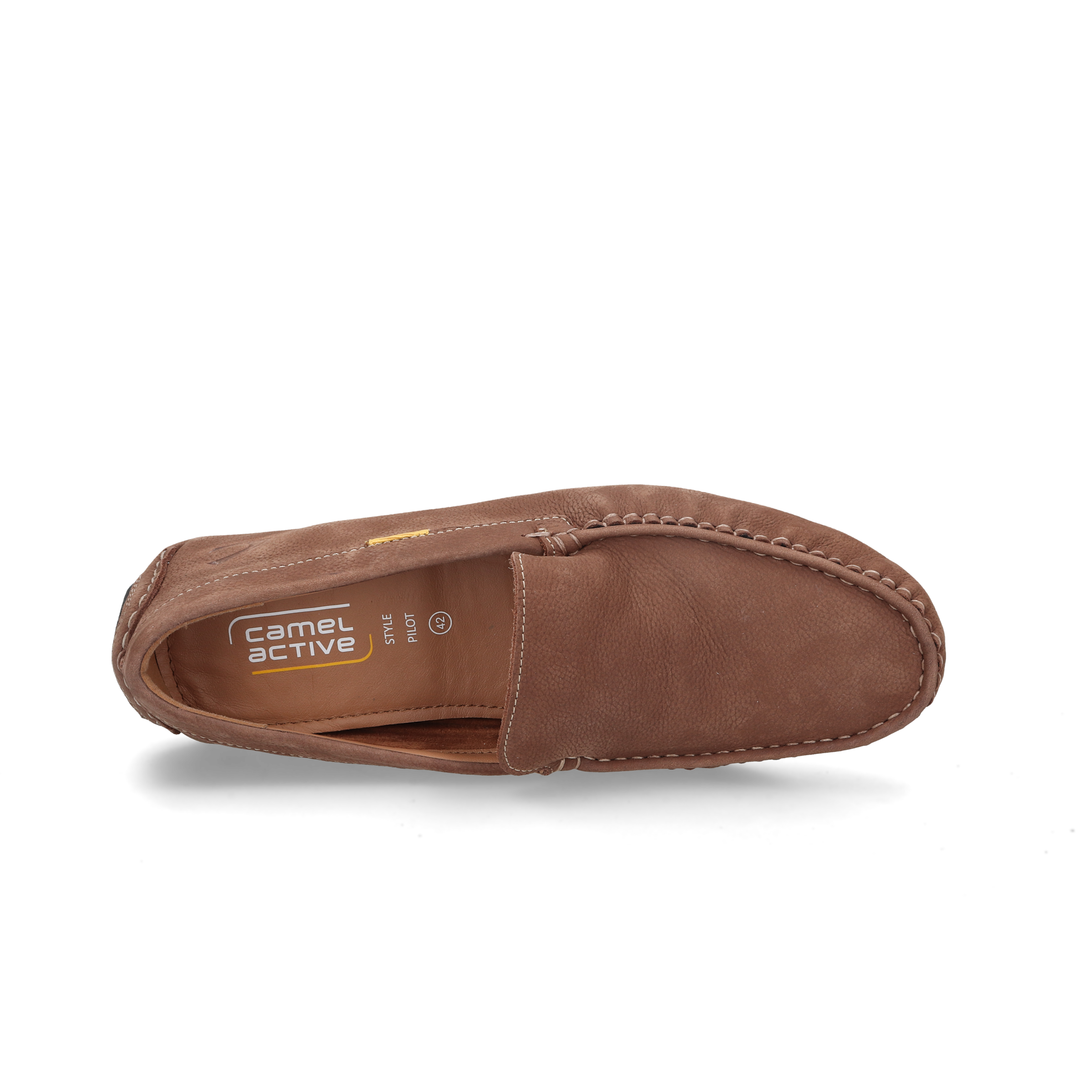 camel active Slipper  Mocassin, chaussure bateau, type mocassin avec couture décorative