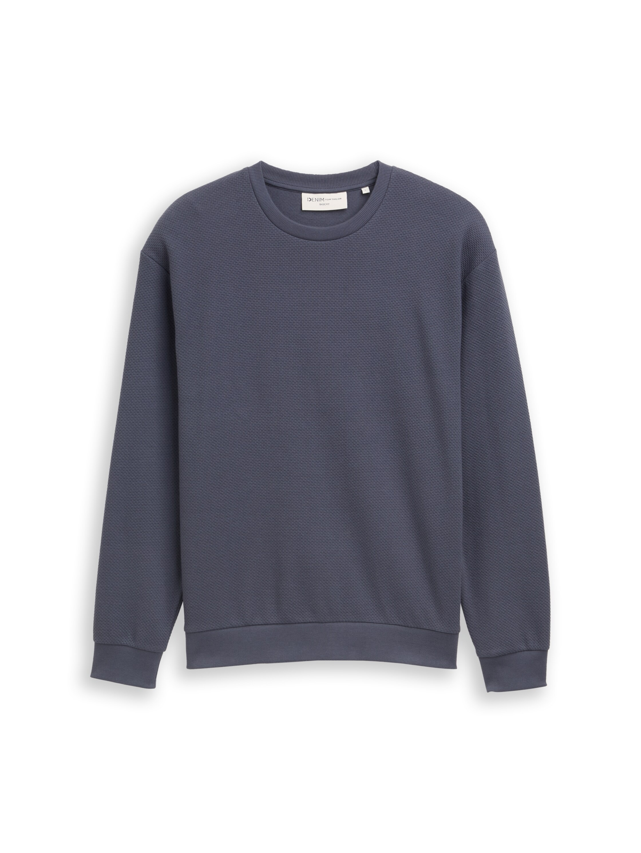 TOM TAILOR Denim Sweatshirt , mit Rippbündchen
