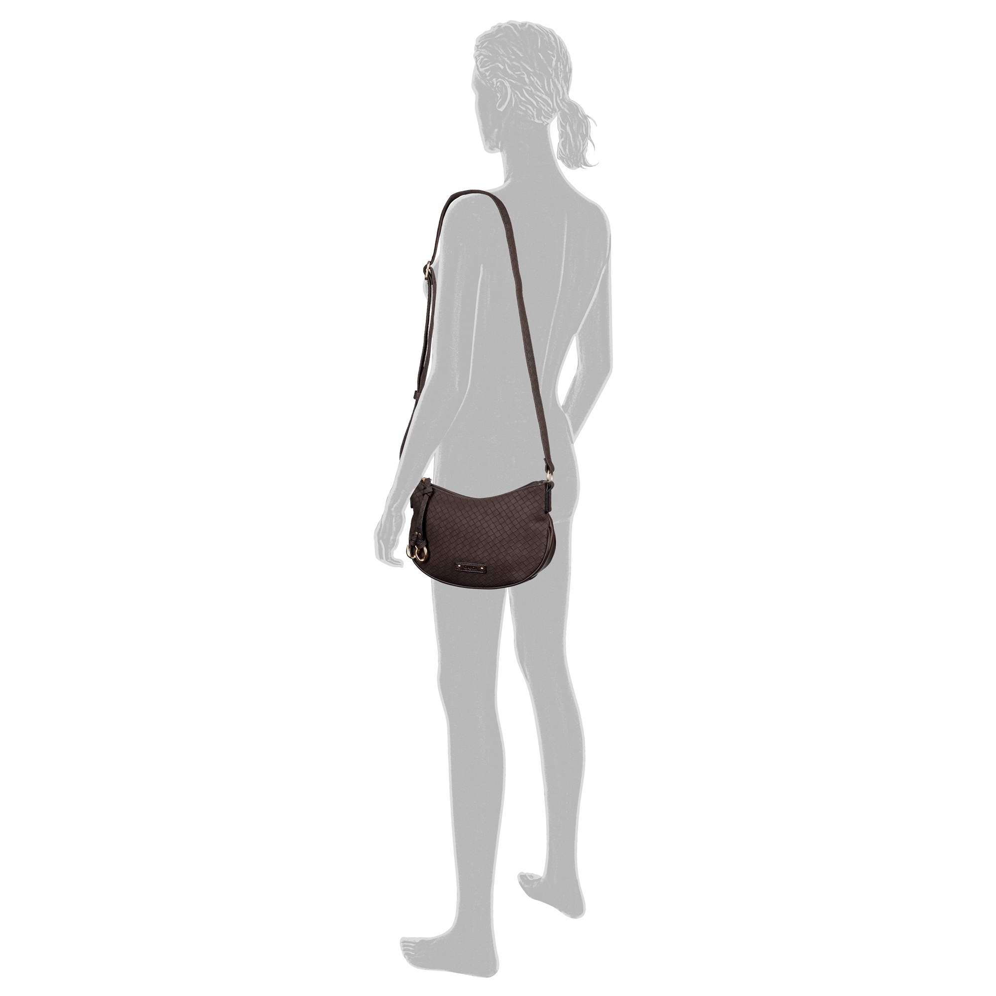 Gabor Sac à bandoulière »Binta« Damen Schultertasche in Flechtoptik