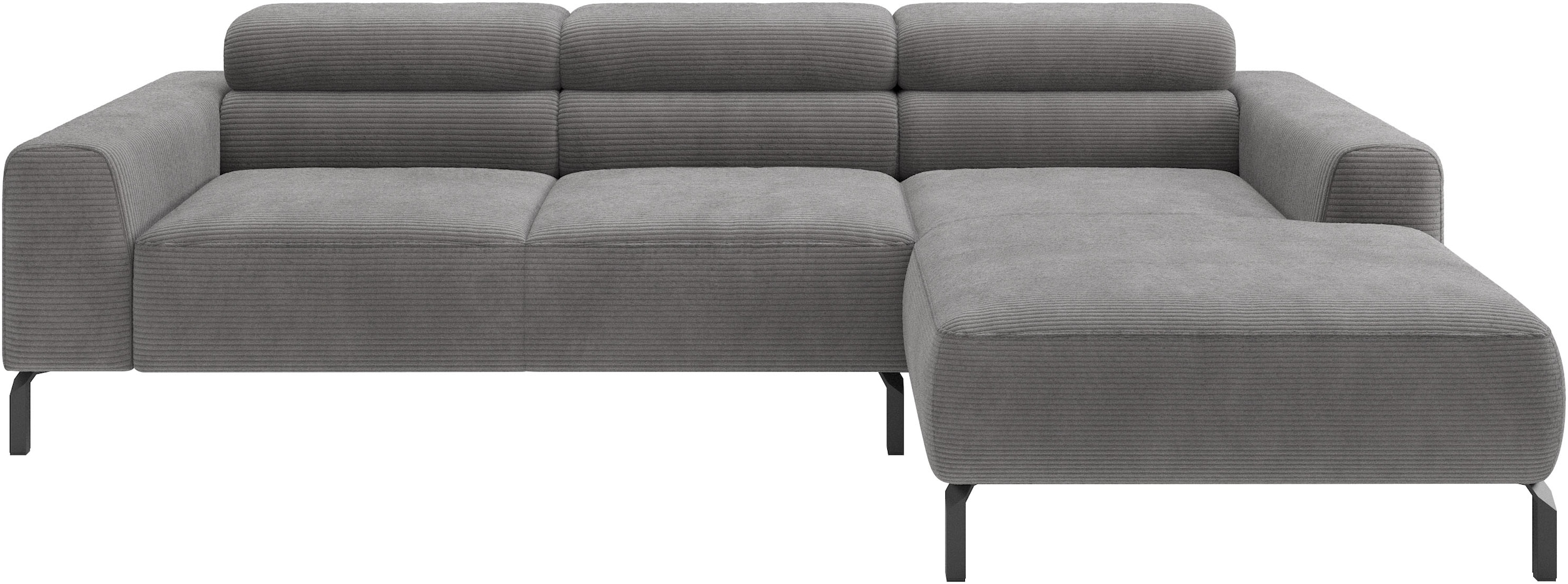 Home affaire Canapé d'angle »Ecksofa, L-Form,  incl. Kopfteilverstellung, Breite 258 cm« réglage électrique de la profondeur d'assise en option