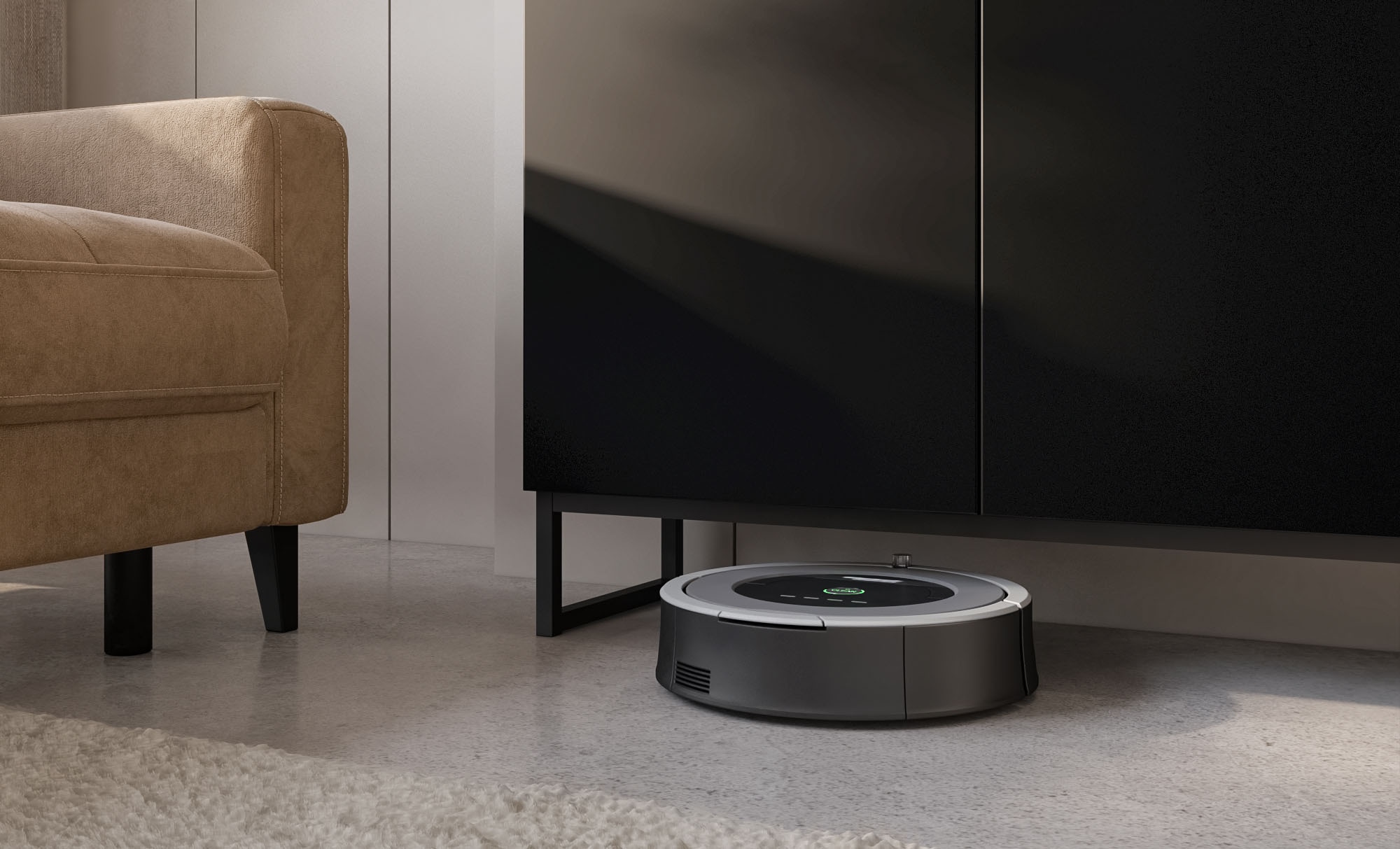 GOODproduct Buffet »Modo II, Breite 150 cm, moderne grifflose Kommode 2Türen/3 SK« commode à tiroirs avec beaucoup d'espace de rangement, étagères réglables, patins en métal