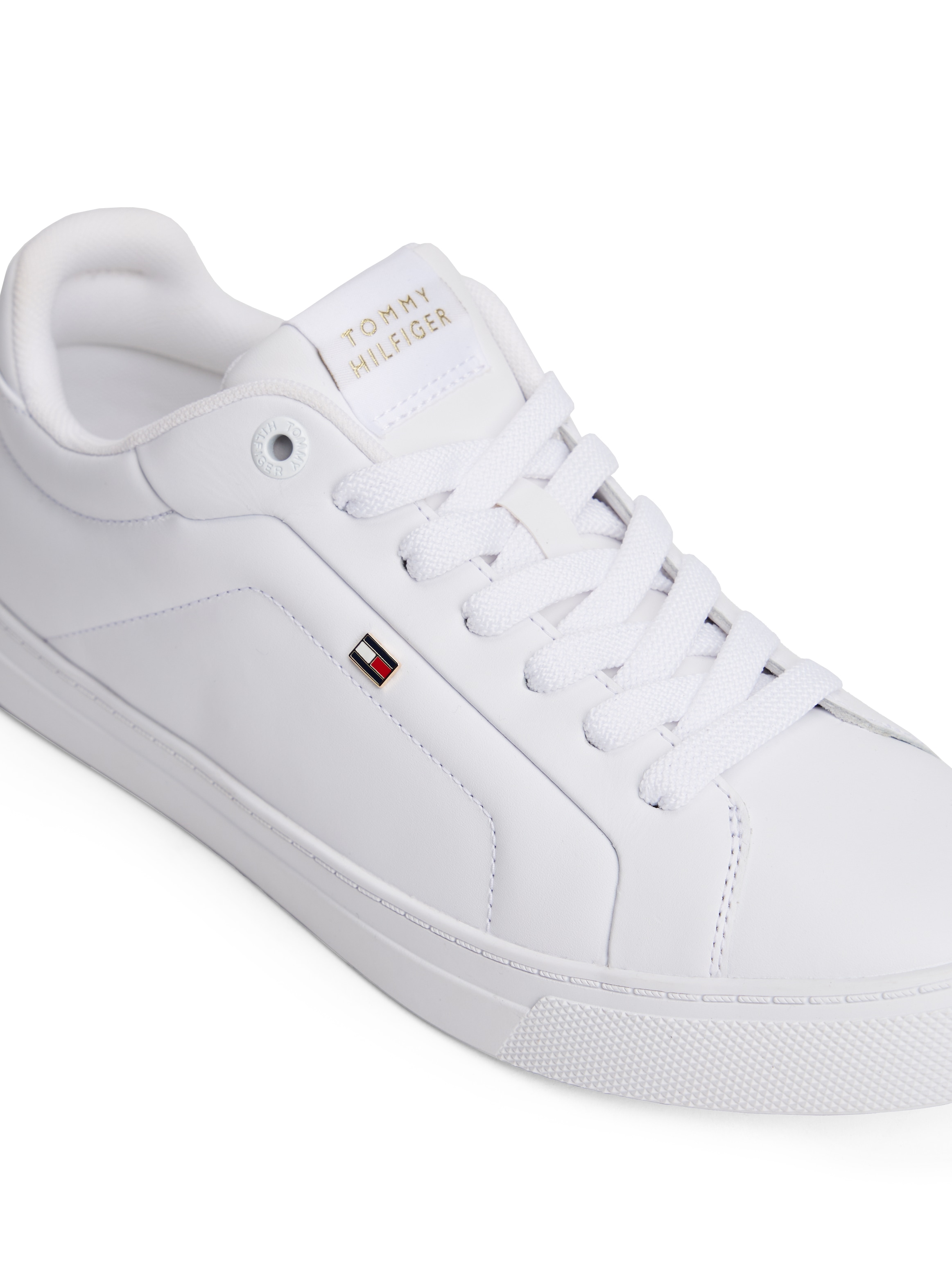 Tommy Hilfiger Baskets à plateforme »ICON COURT SNEAKER«  Freizeitschuh, Halbschuh, Schnürschuh mit Flaggen-Logo