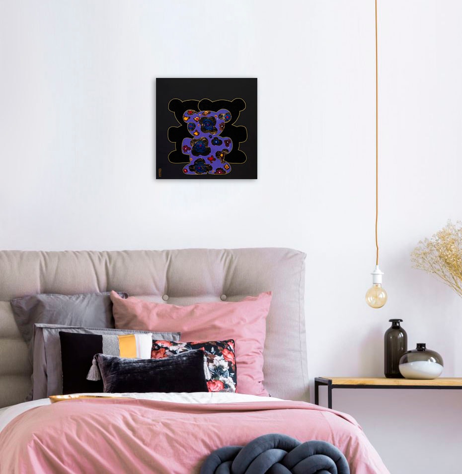 queence Tableau sur toile »Bears XII« 1 cuis tlg. Premium-Leinwandstoff, Handarbeit aus Deutschland