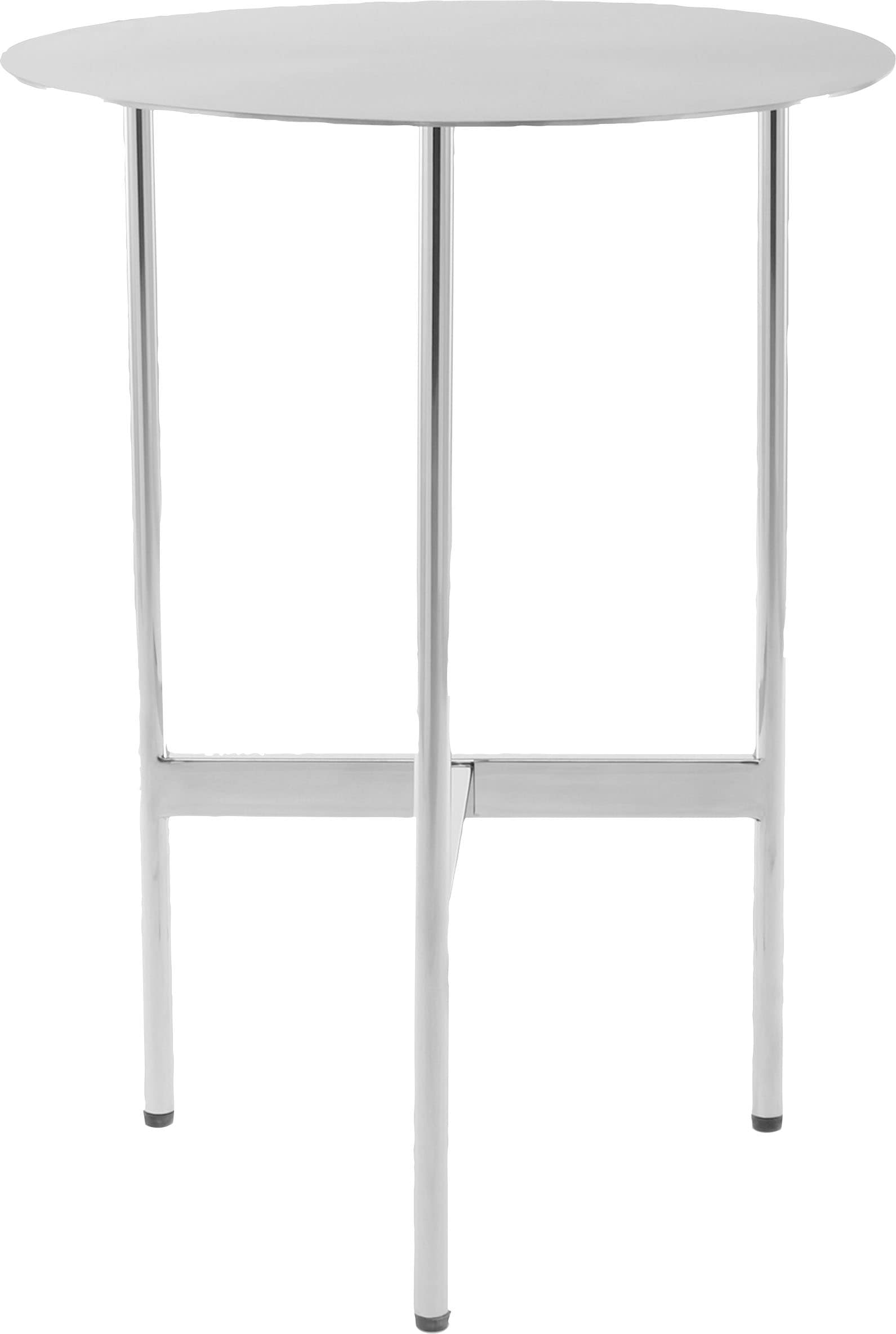 Kayoom Table d'appoint »Pema, Minimalistisches Design, Passt zu jedem Einrichtungsstil« 1 cuis tlg. minimalistisches Gestelldesign aus Edelstahl, runde Ablagefläche