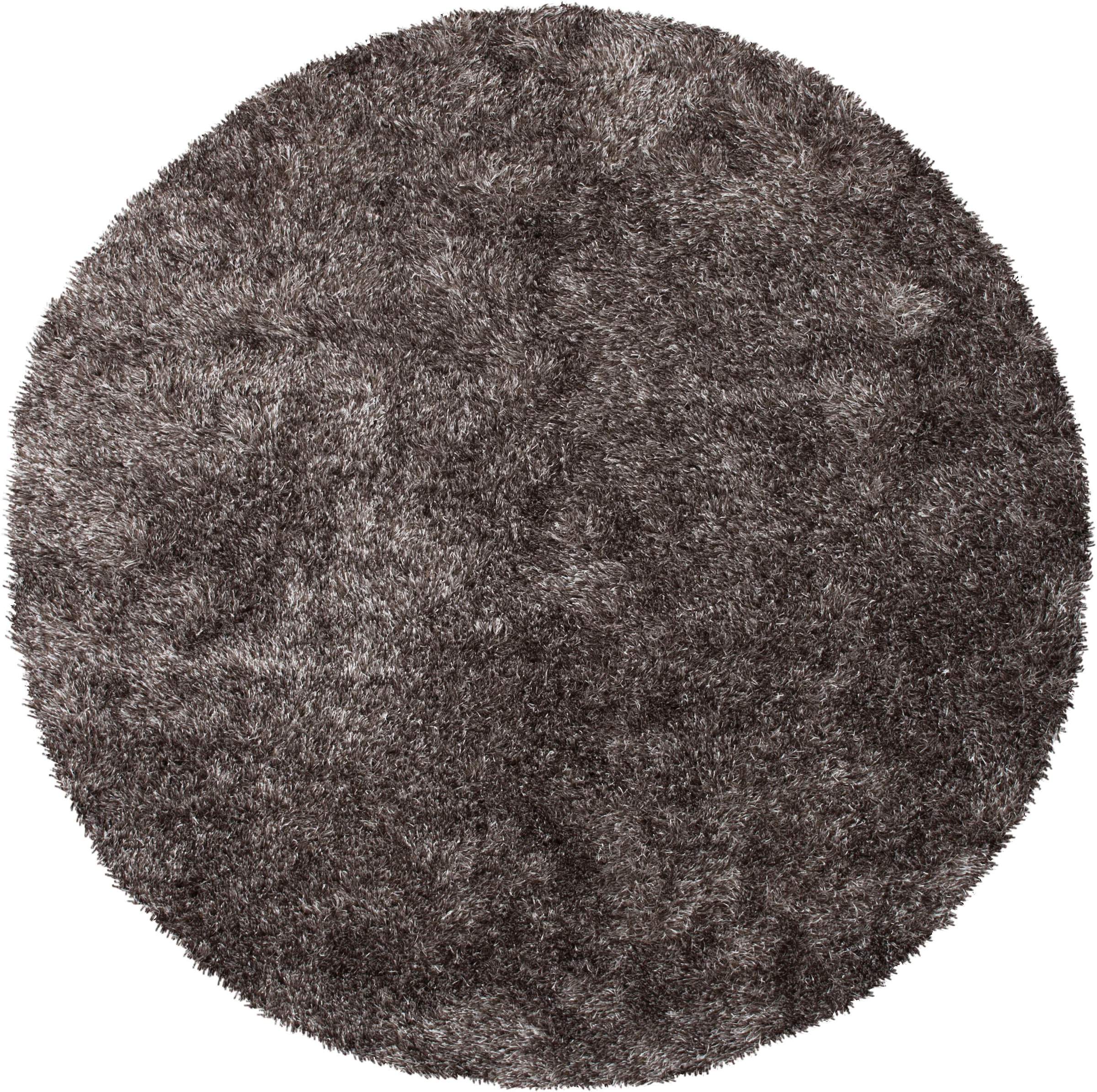 Kayoom Tapis à poils longs »Diamond 700« Rond 45 mm Höhe microfibre douce, poils longs, shaggy, mélangé, salon