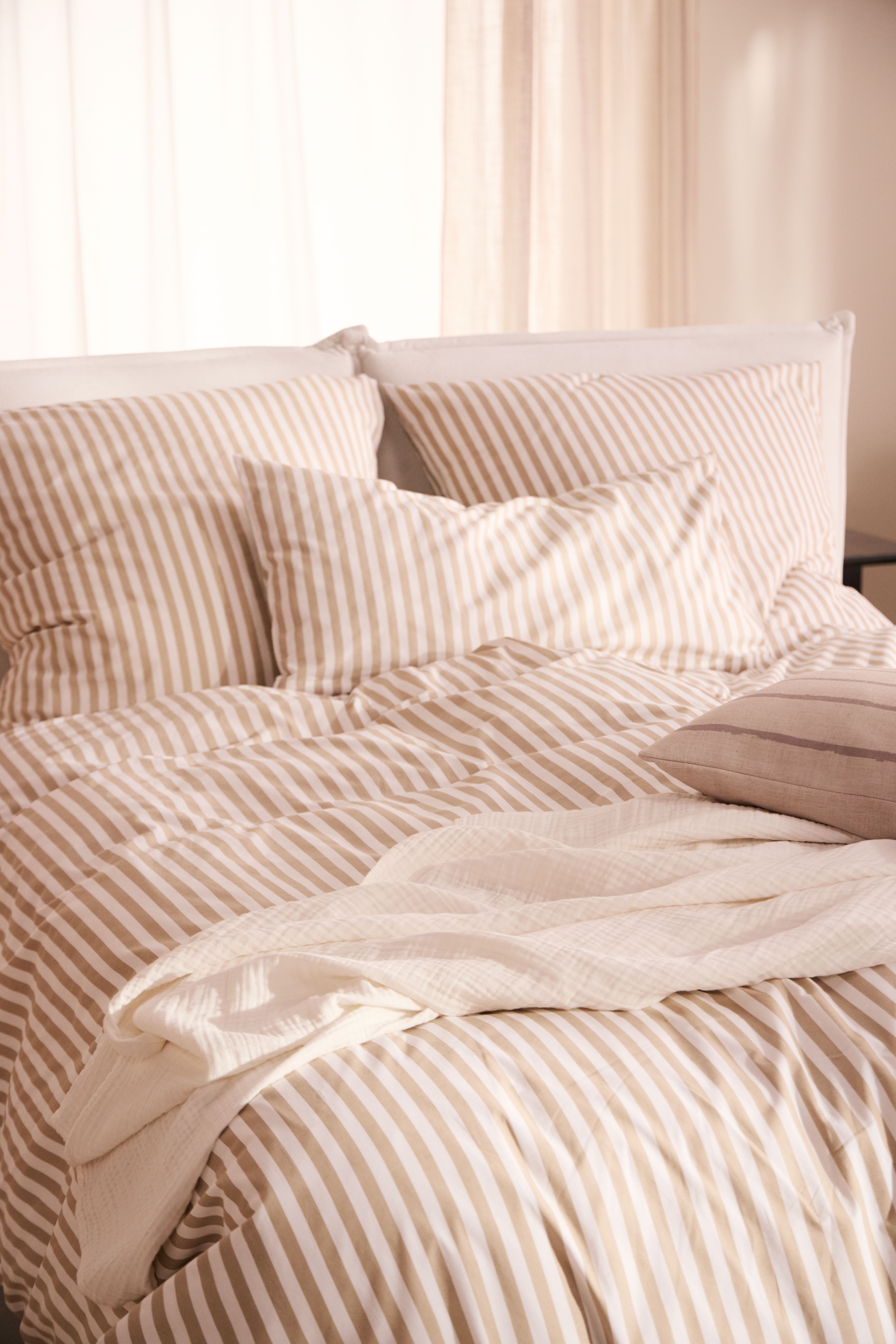 LeGer Home by Lena Gercke Dekokissen »Zayla« Edler Leinenlook, Kissenhülle ,ohne Füllung, 50x50cm, 2 Stück im Paket