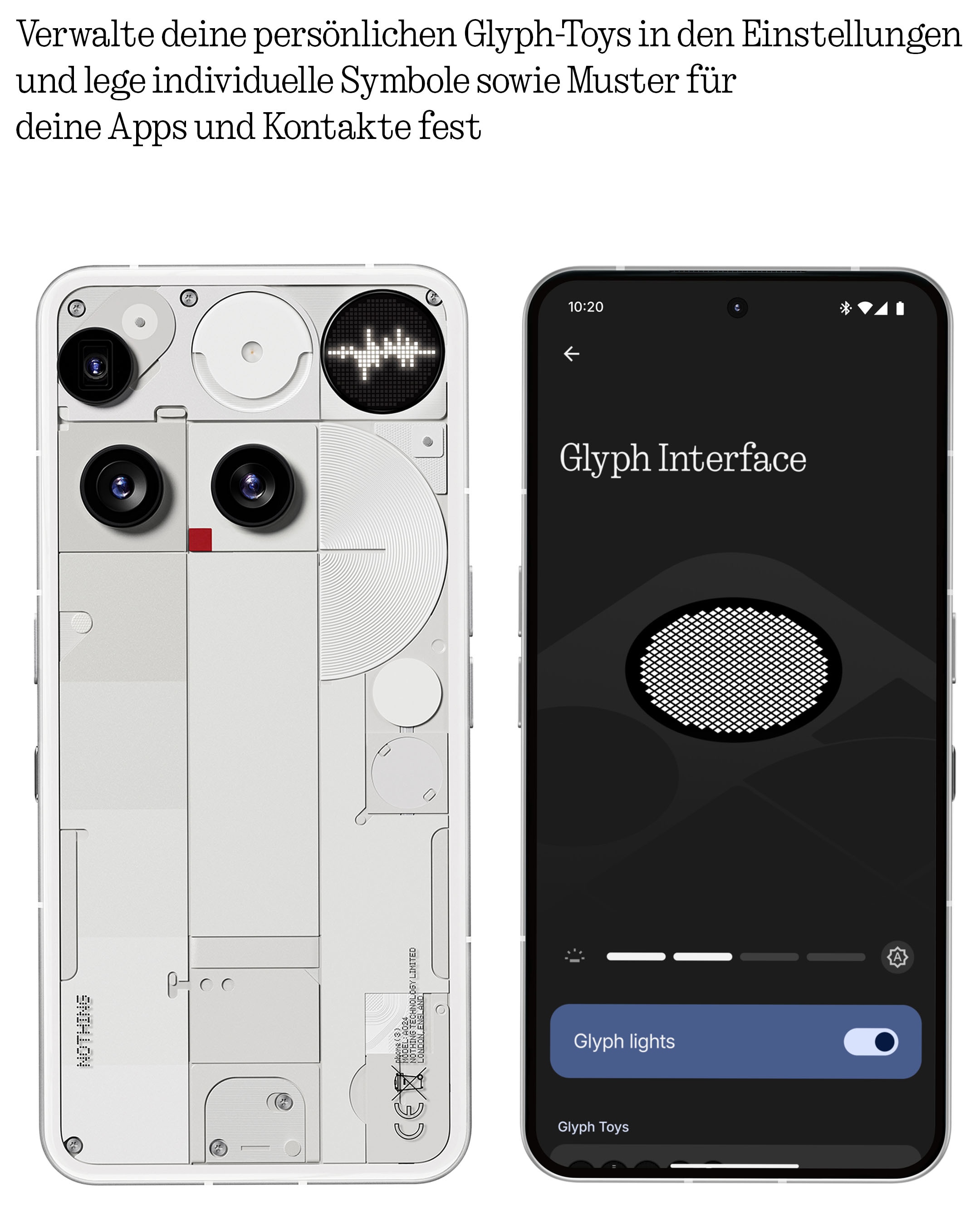 NOTHING Smartphone »Phone (3)« Weiss