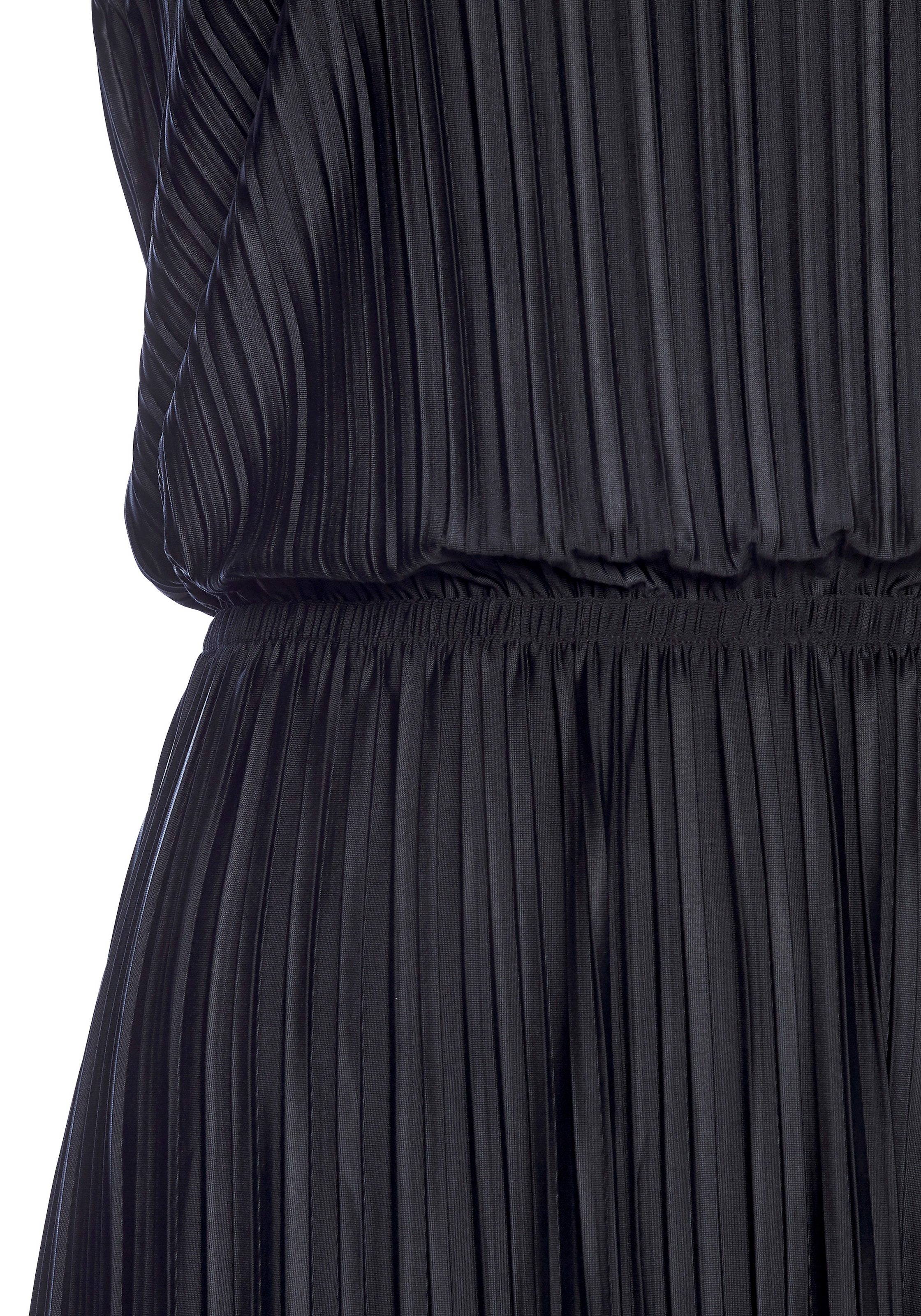 LASCANA Plisseekleid »aus schimmernder Ware« Ohne Taschen Partykleid, festliches Sommerkleid, Cocktailkleid