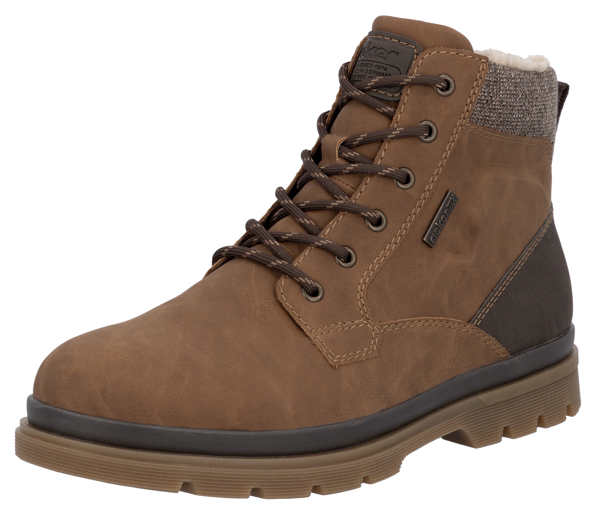 Rieker Winterstiefelette  Winterboots, Schnürboots mit Innenreissverschluss und RiekerTex