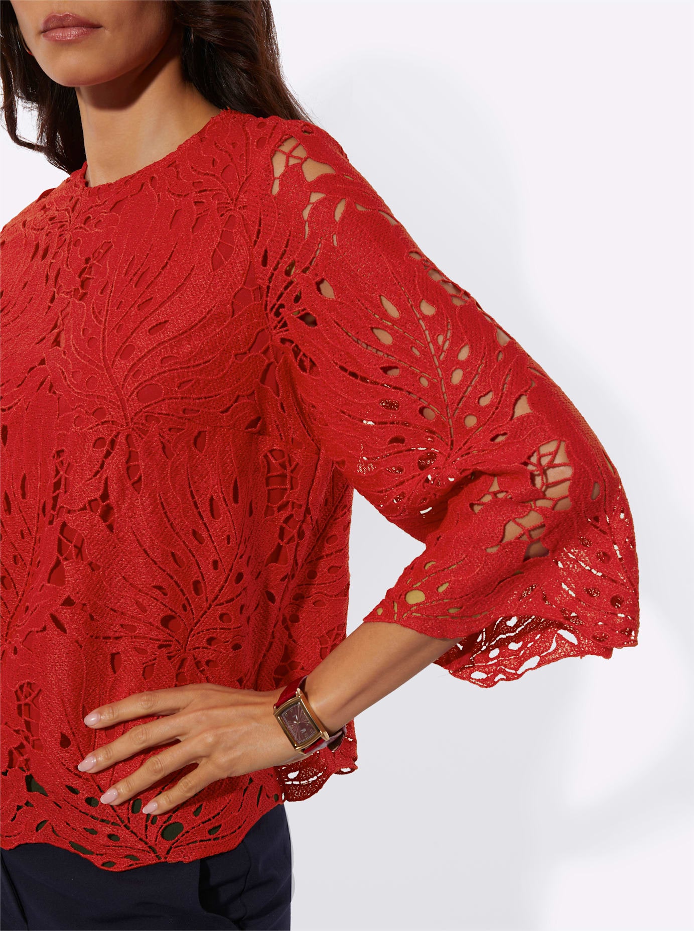 creation L Spitzenbluse