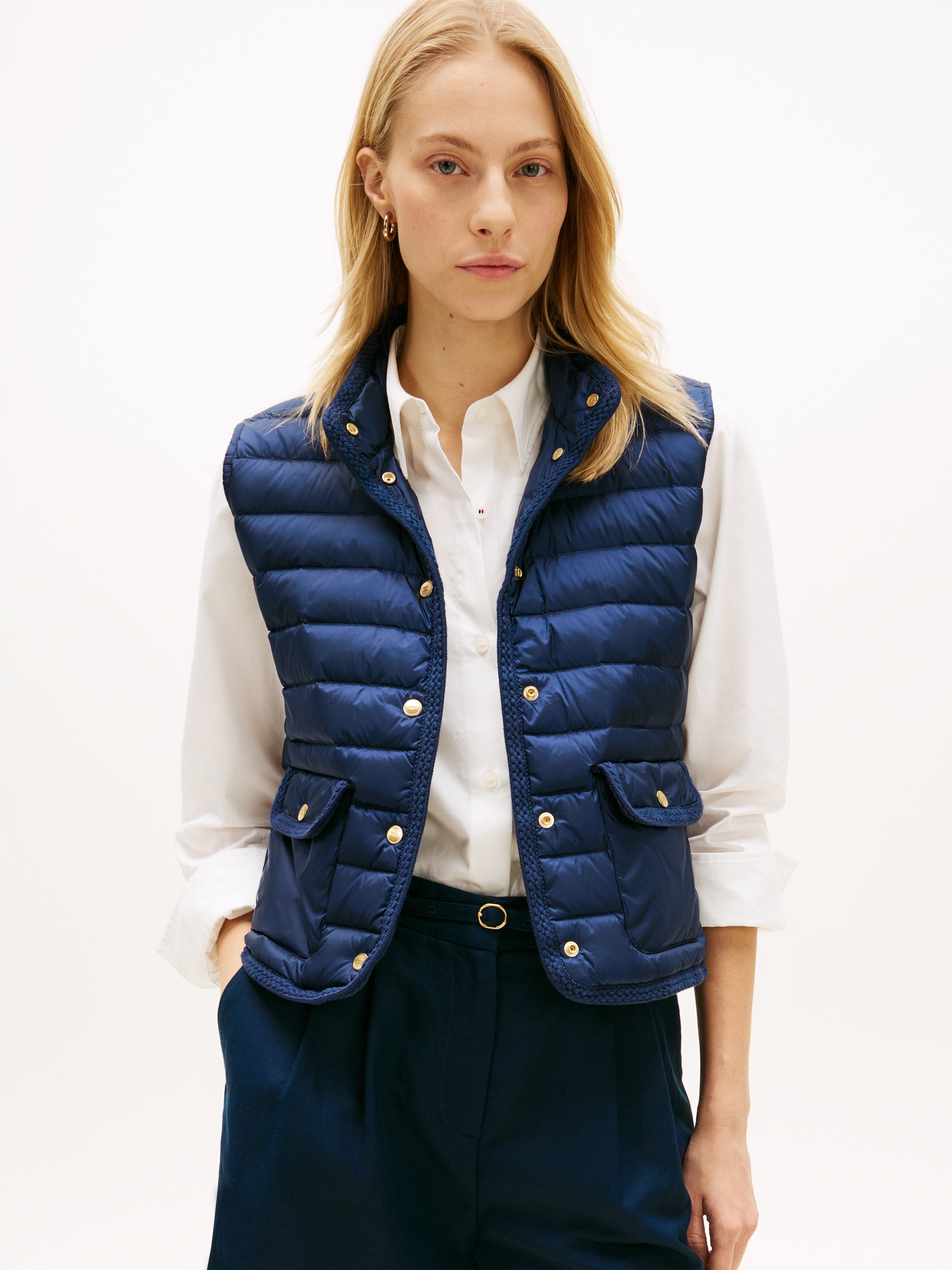 Tommy Hilfiger Steppweste »FEMININE LW DOWN VEST« mit aufgesetzten Taschen