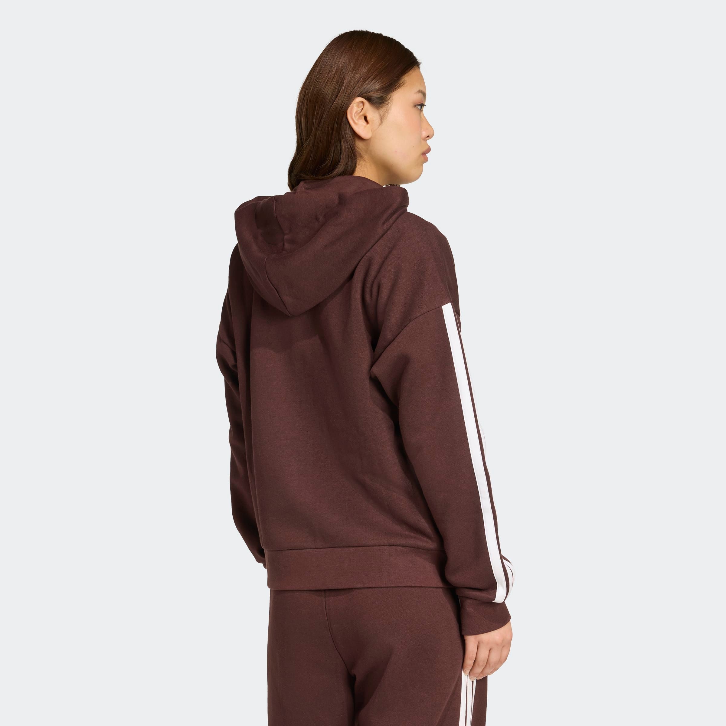adidas Sportswear Sweat à capuche »ESSENTIALS 3-STREIFEN FULL-ZIP FLEECE«
