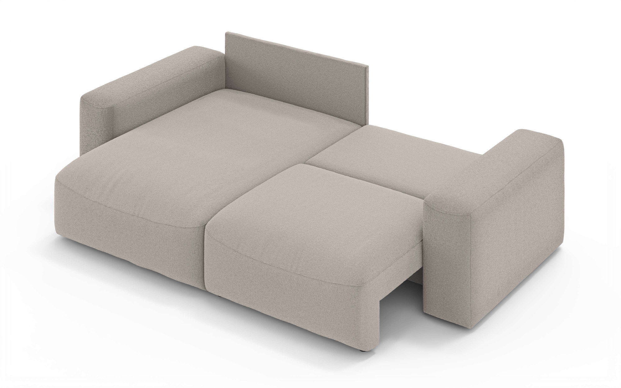 GOODproduct Canapé d'angle »MATTS Schlafsofa mit Bettkasten, Masse B/T/H: 265/159/89 cm« L-Form mit Recamiere rechts oder links, hoher Sitzkomfort