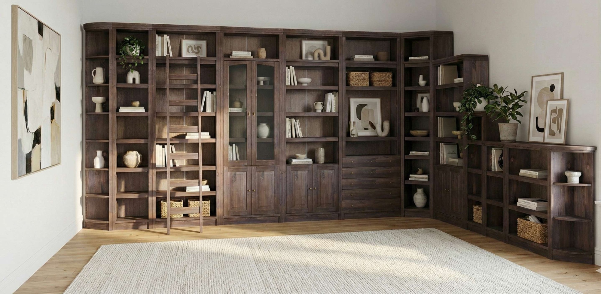 GOODproduct Étagère à livres »mit 2 Türen Soeren Regal Aktenregal B/T/H: 80/29/220 cm« pin massif, certifié FSC®