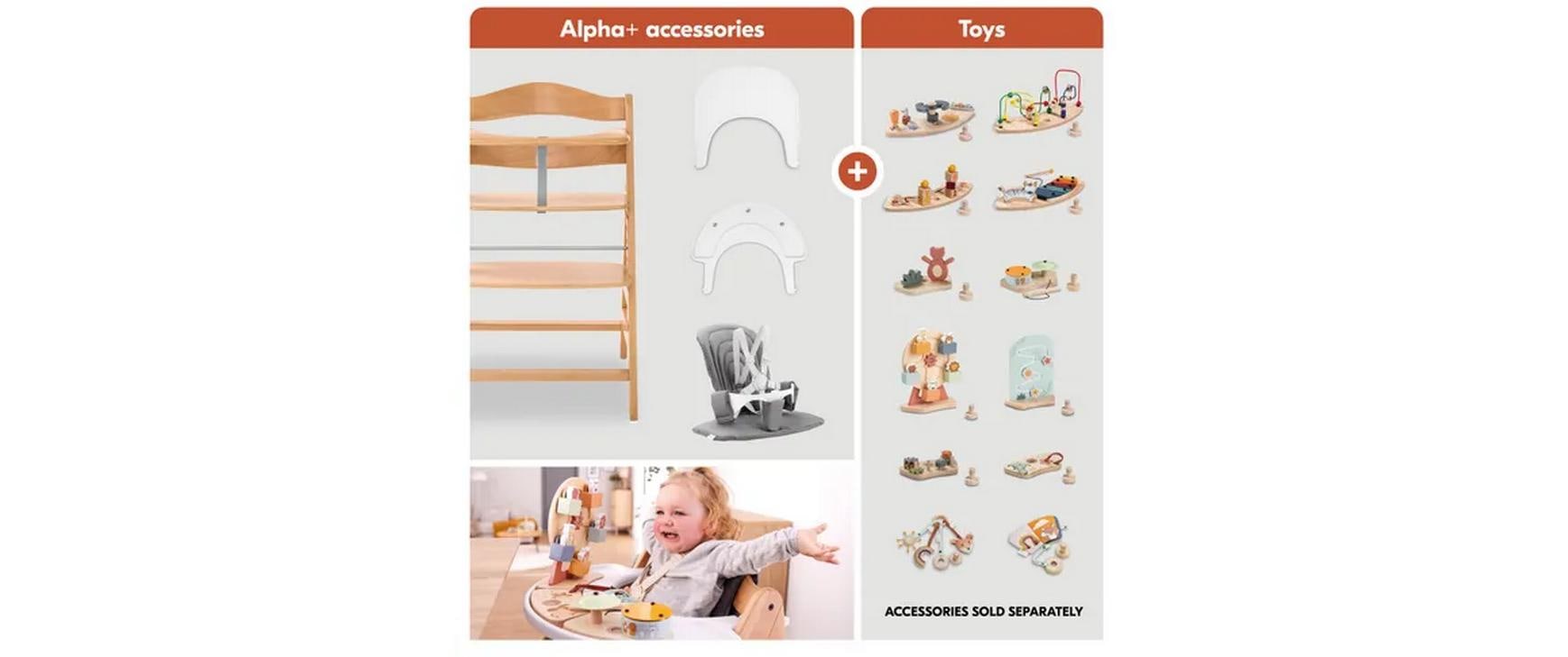 Hauck Hochstuhl »Hochstuhl Alpha+ Pro, mit Newborn-Aufsatz« () dieses Produkt besteht aus FSC®-zertifiziertem Material