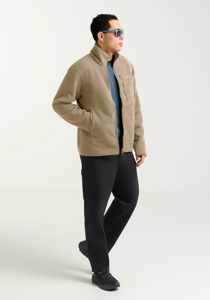 Jack Wolfskin Fleecejacke »LAKE RIDGE JKT M« mit hochschliessendem Kragen, winddicht, atmungsaktiv