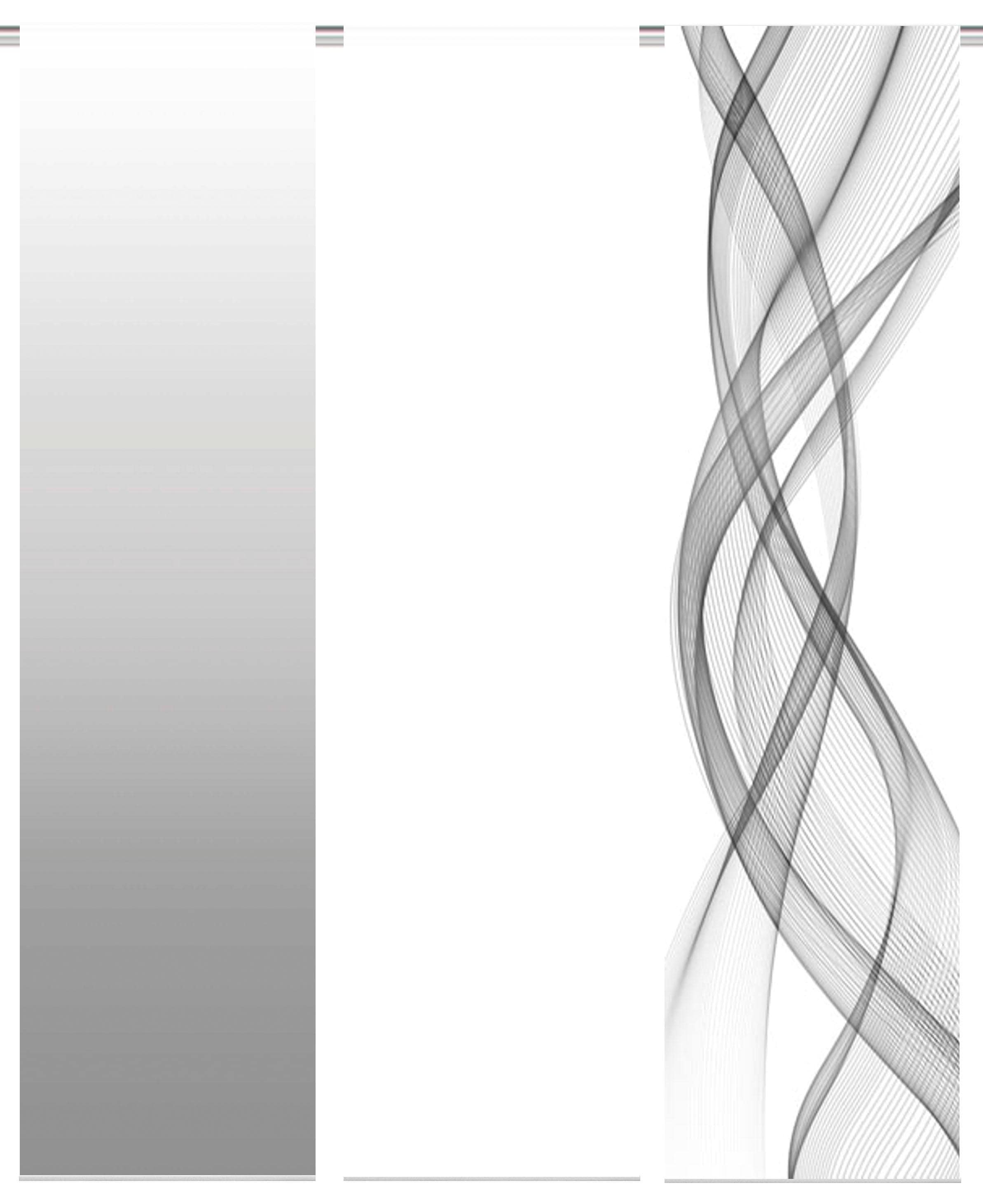 HOME WOHNIDEEN Rideau coulissant »FERROLA« Velcro 3 cuis tlg. HxB: 245x60, inkl. Befestigungszubehör