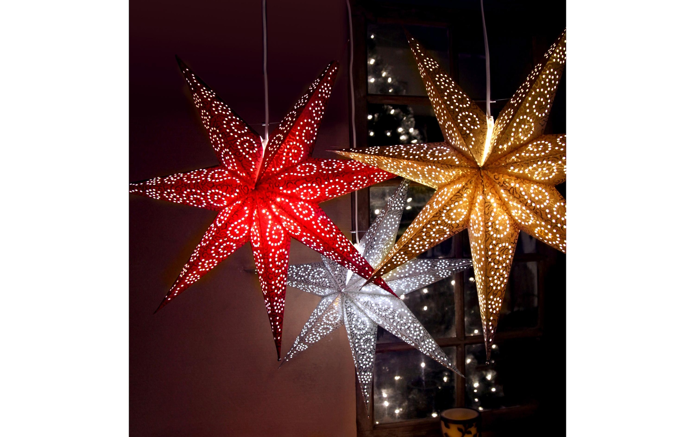 Parforce Traditional Hunting LED Dekolicht »Trading Papierstern Antique«